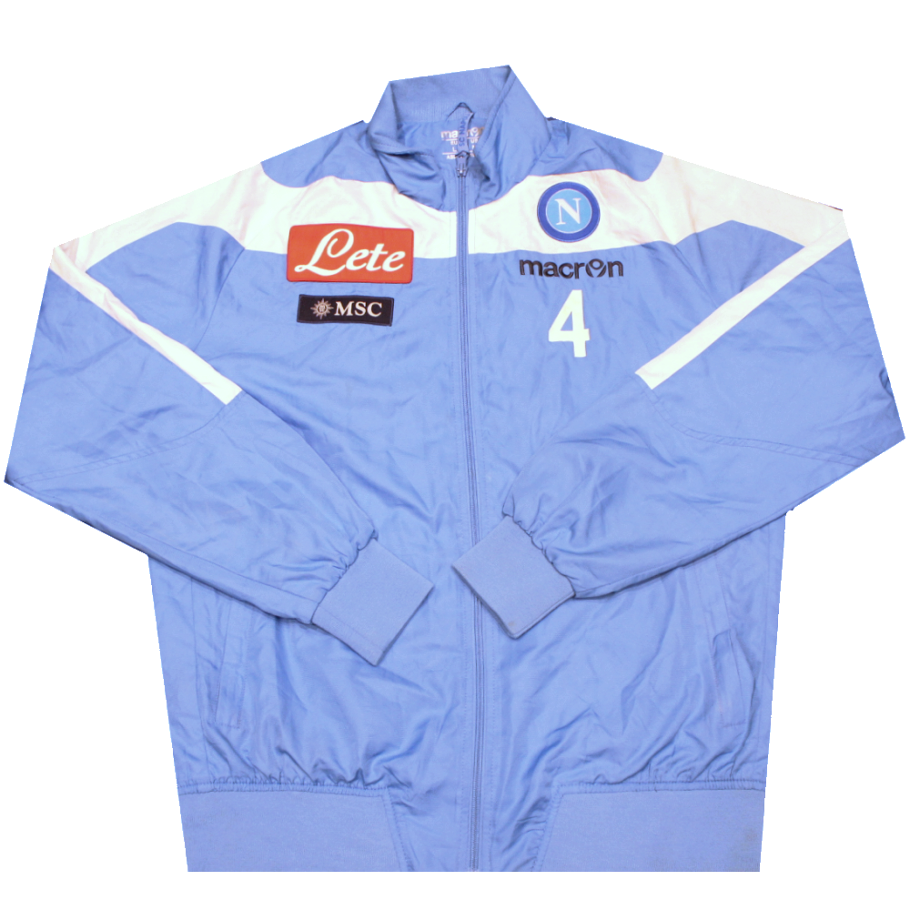 Napoli 2013-14 Player Issue Training Jacket - Macron Era (Excellent) Medium