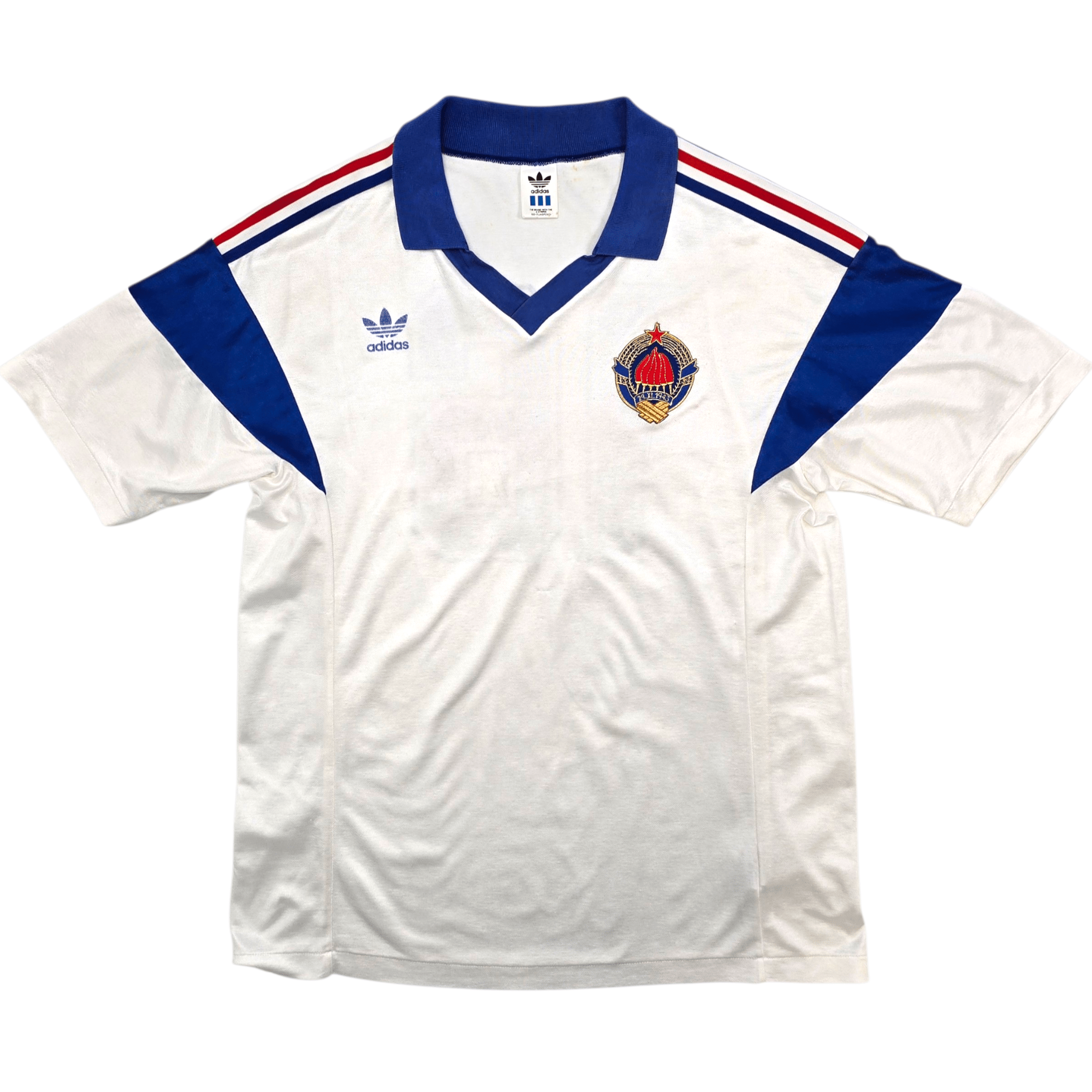 1988/89 Yugoslavia Away Football Shirt (L) Adidas - Upgraded Template