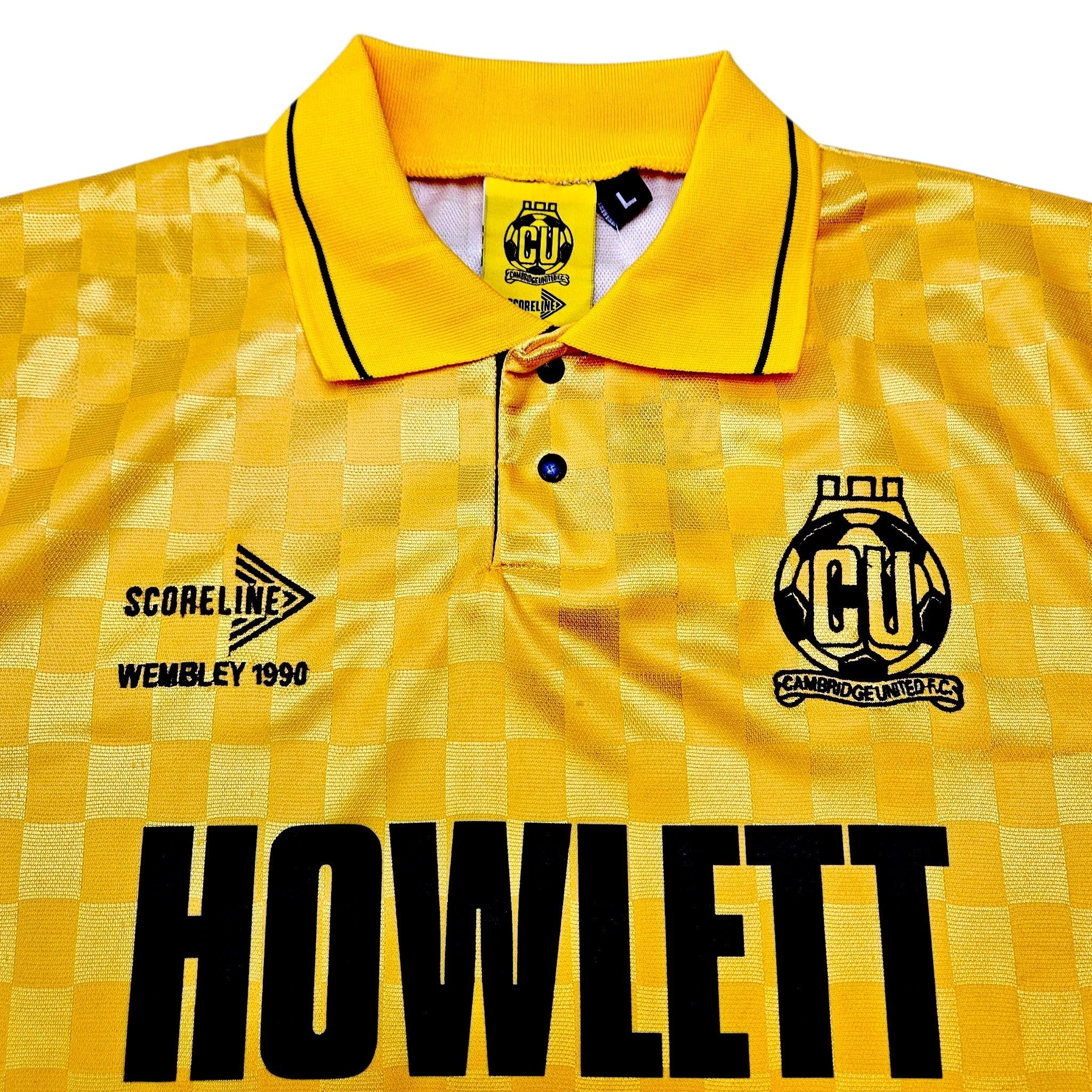 1990 Cambridge United Wembley Home Shirt - Scoreline Retro