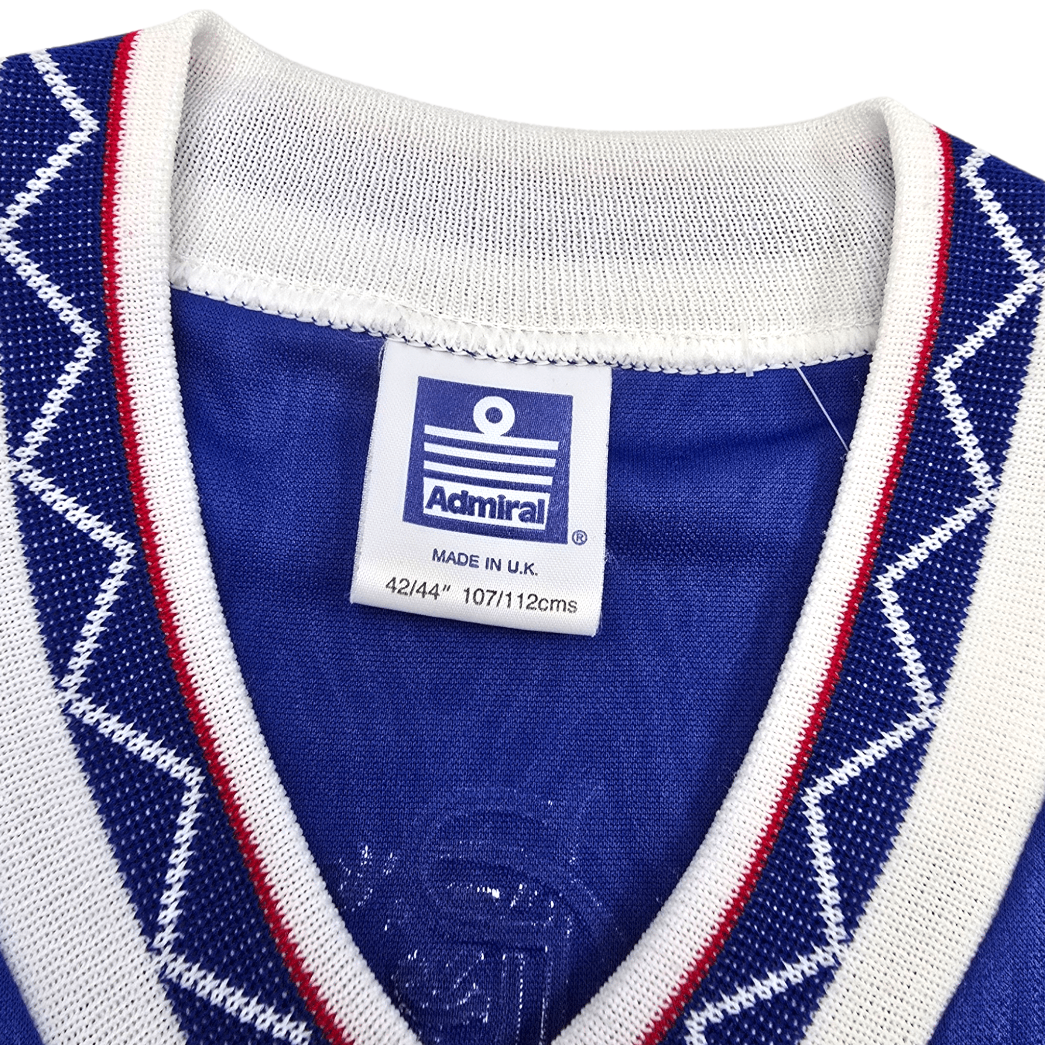 1990/92 Glasgow Rangers Home Shirt (L) Admiral - Vintage Original