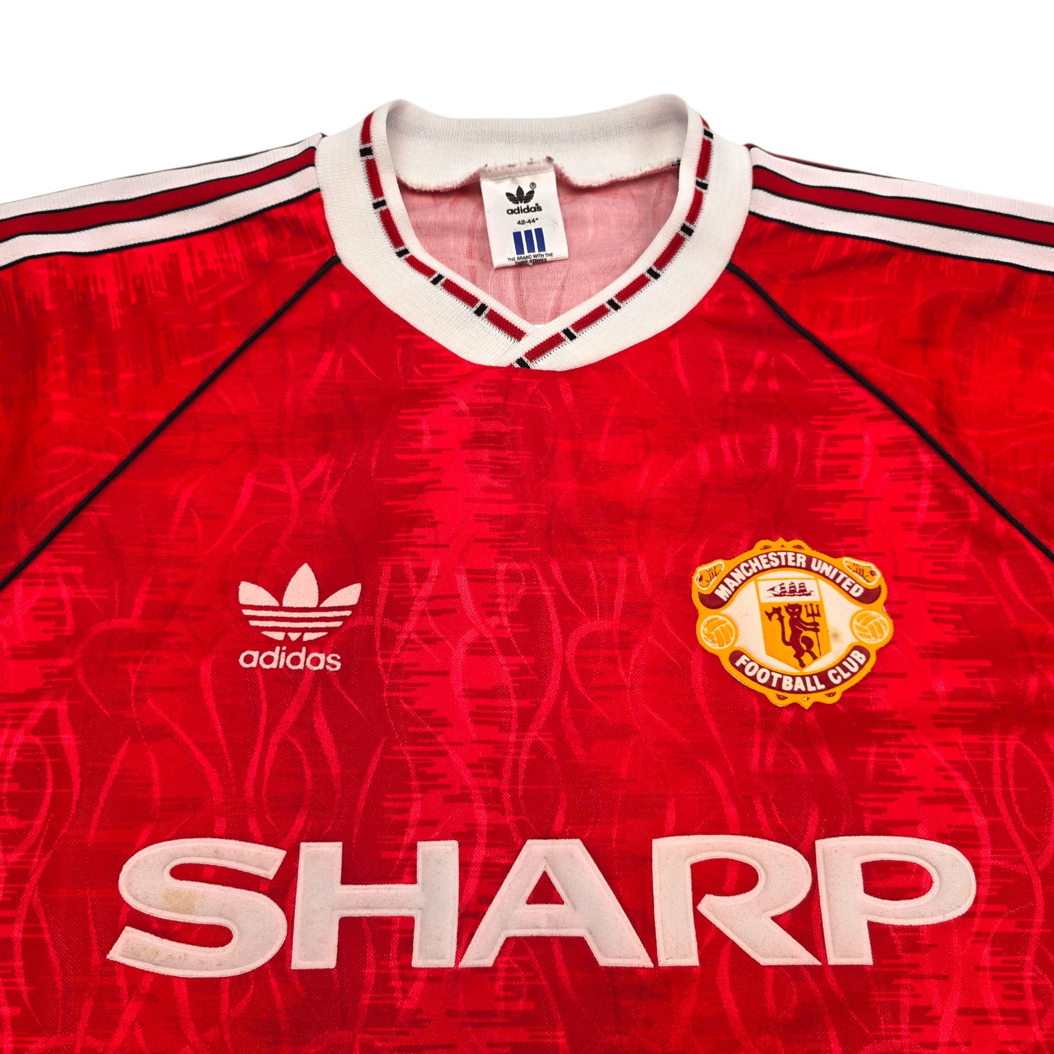 1990-92 Manchester United Home Shirt (L) - Adidas Original