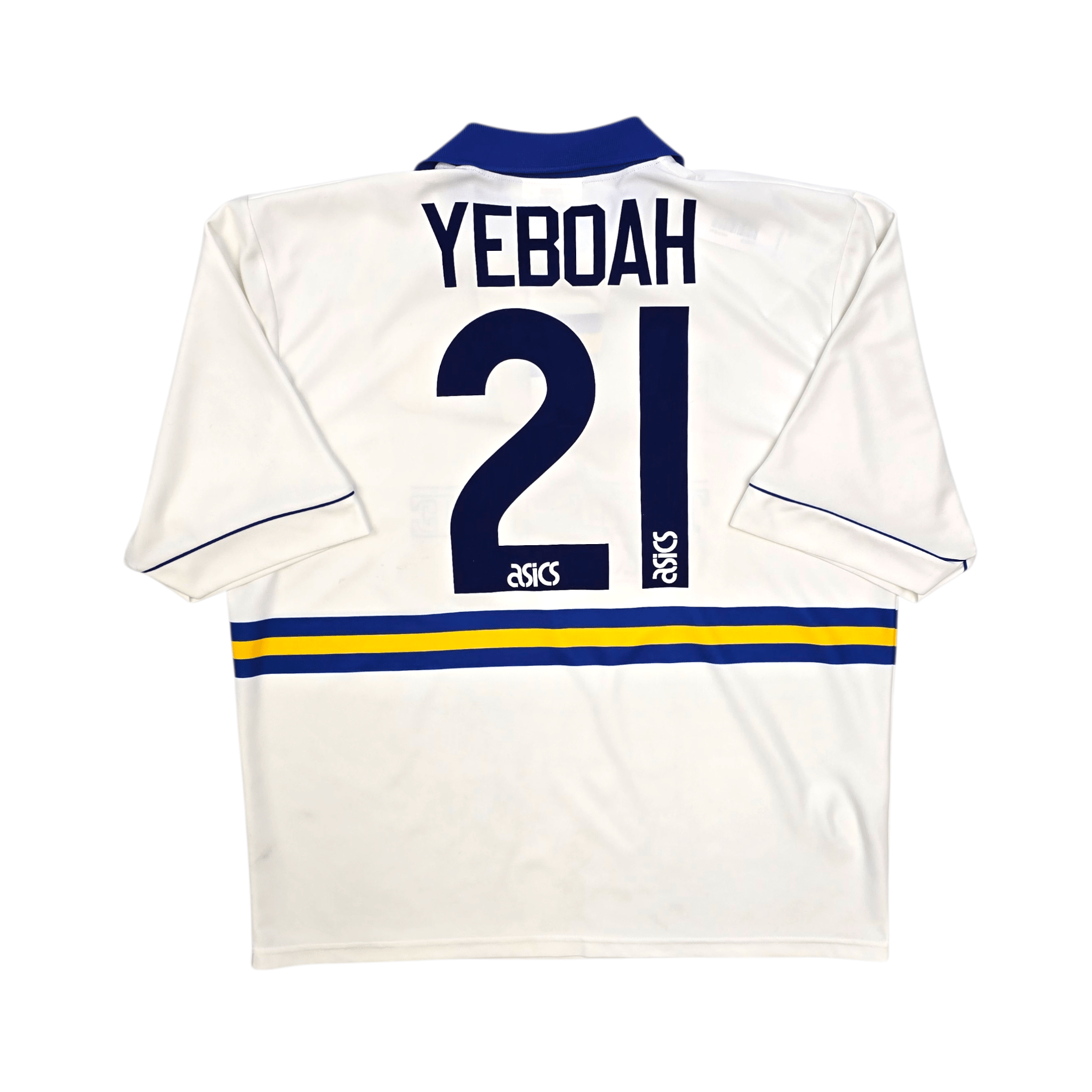1993/95 Leeds United Home Football Shirt (XL) Asics #21 Yeboah