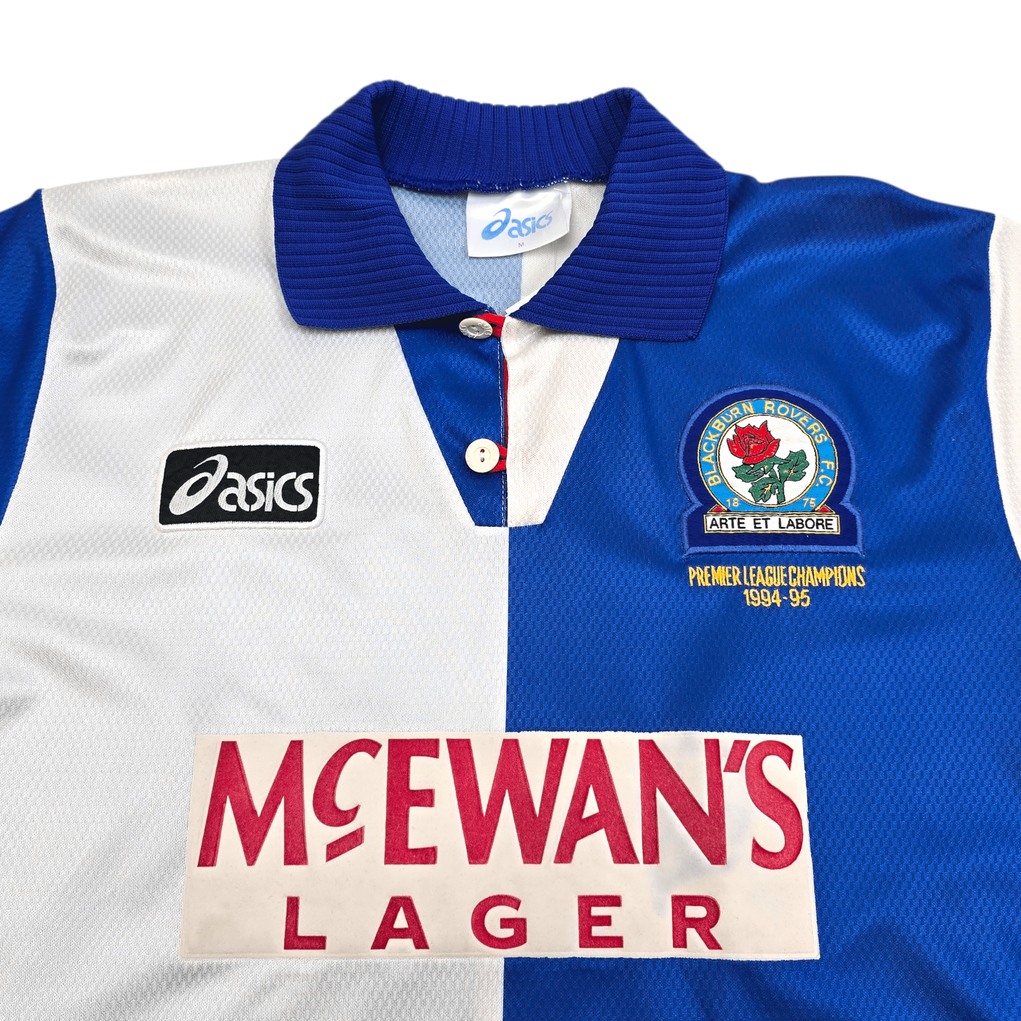 1995/96 Blackburn Rovers Home Shirt (M) Asics #9 Shearer