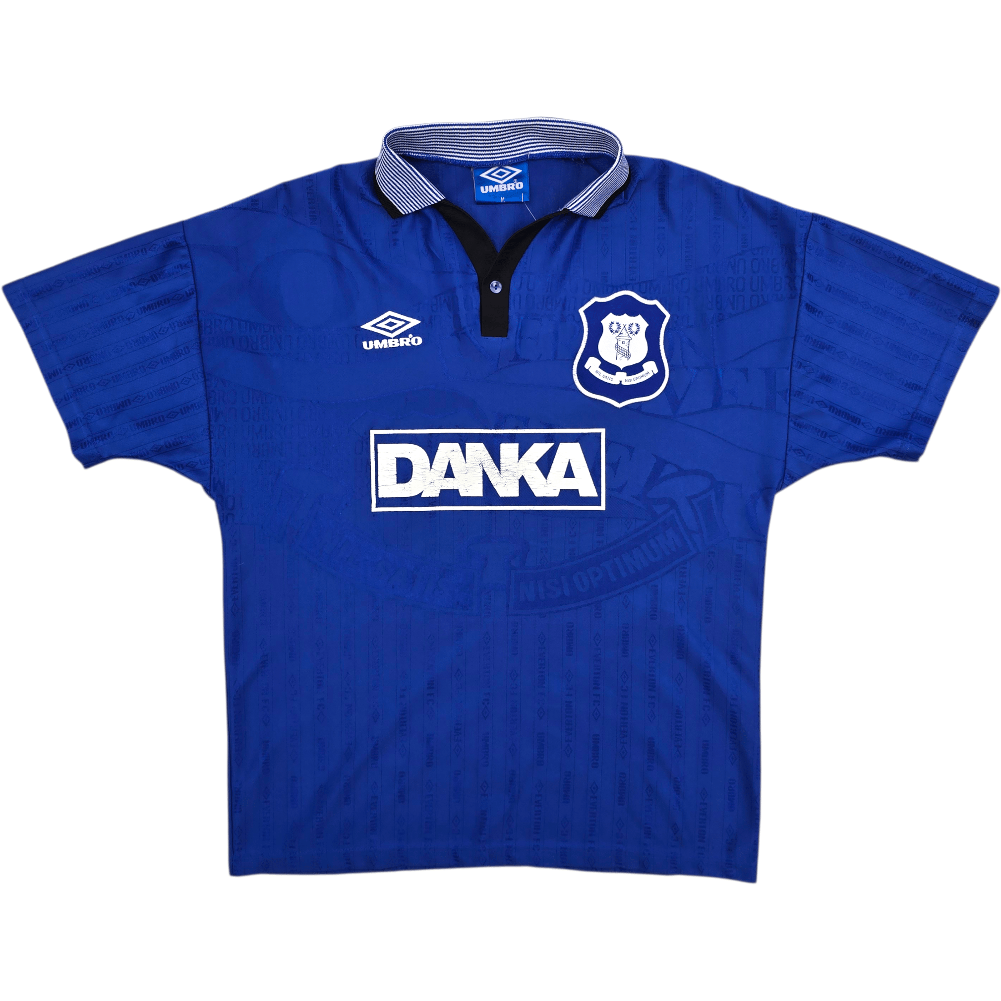 1995/97 Everton Home Football Shirt (M) Umbro - Original Vintage