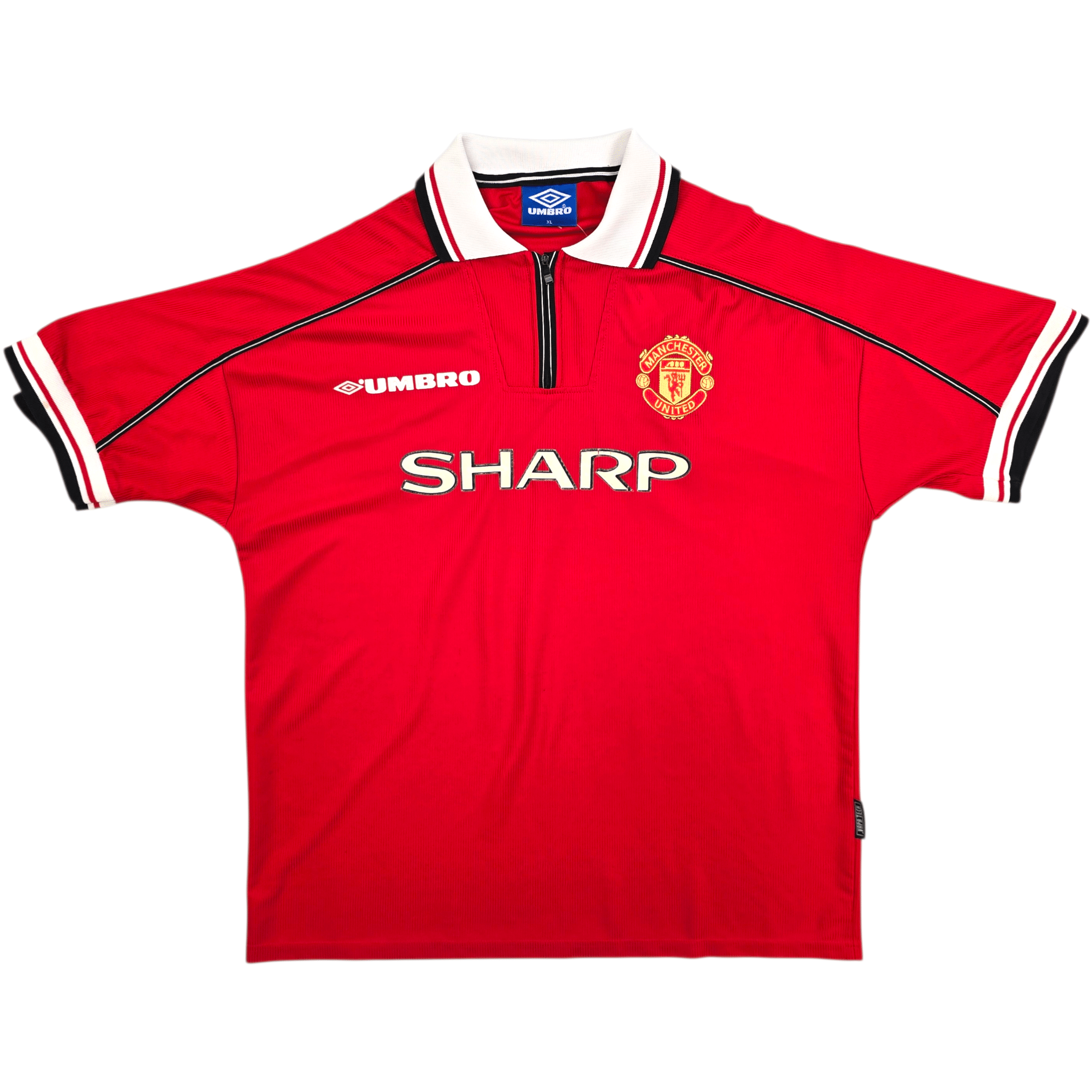 1998/99 Manchester United Home Shirt (XL) - Treble Winners Umbro Original