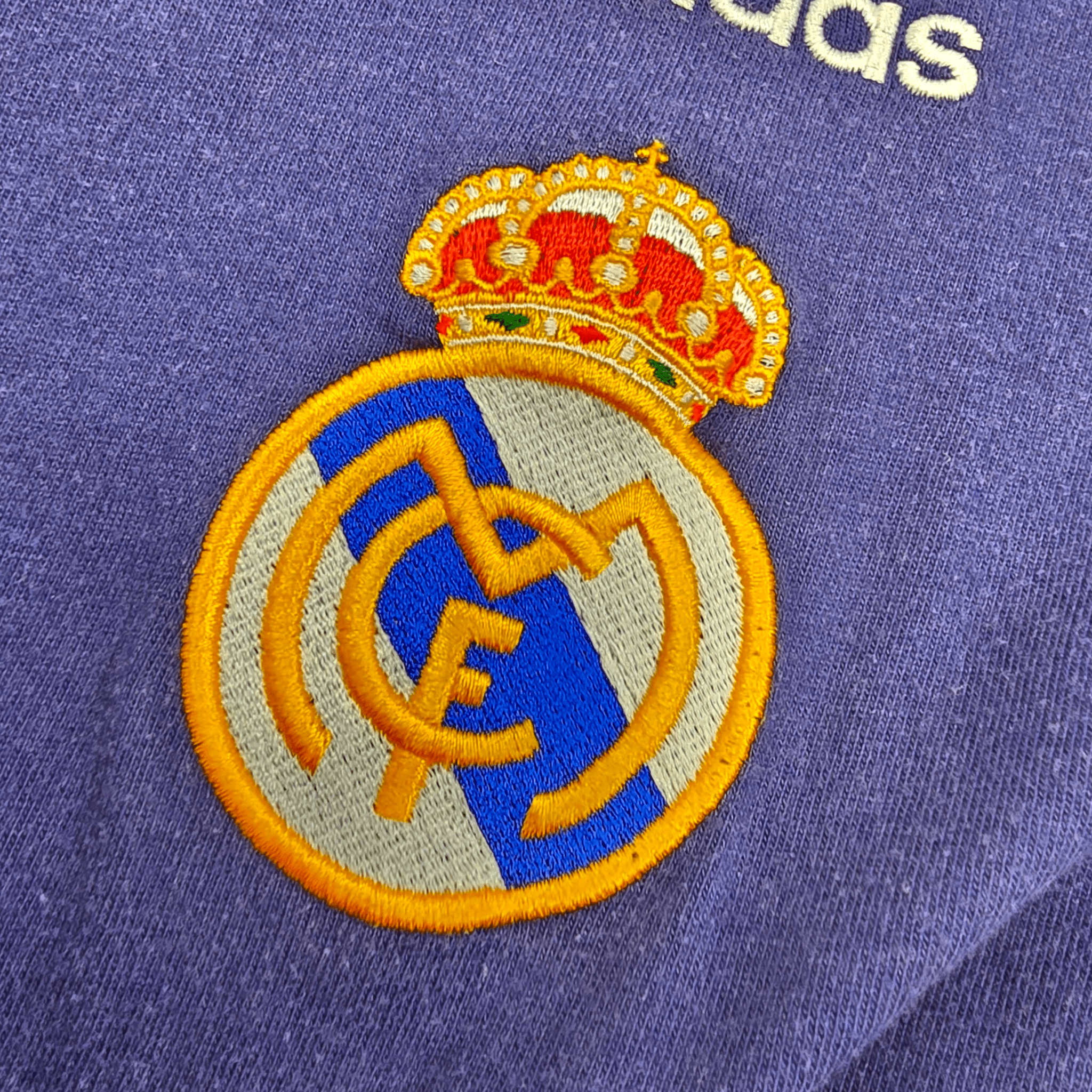 1999/00 Real Madrid Training Shirt (Medium) Adidas - Champions League Winners