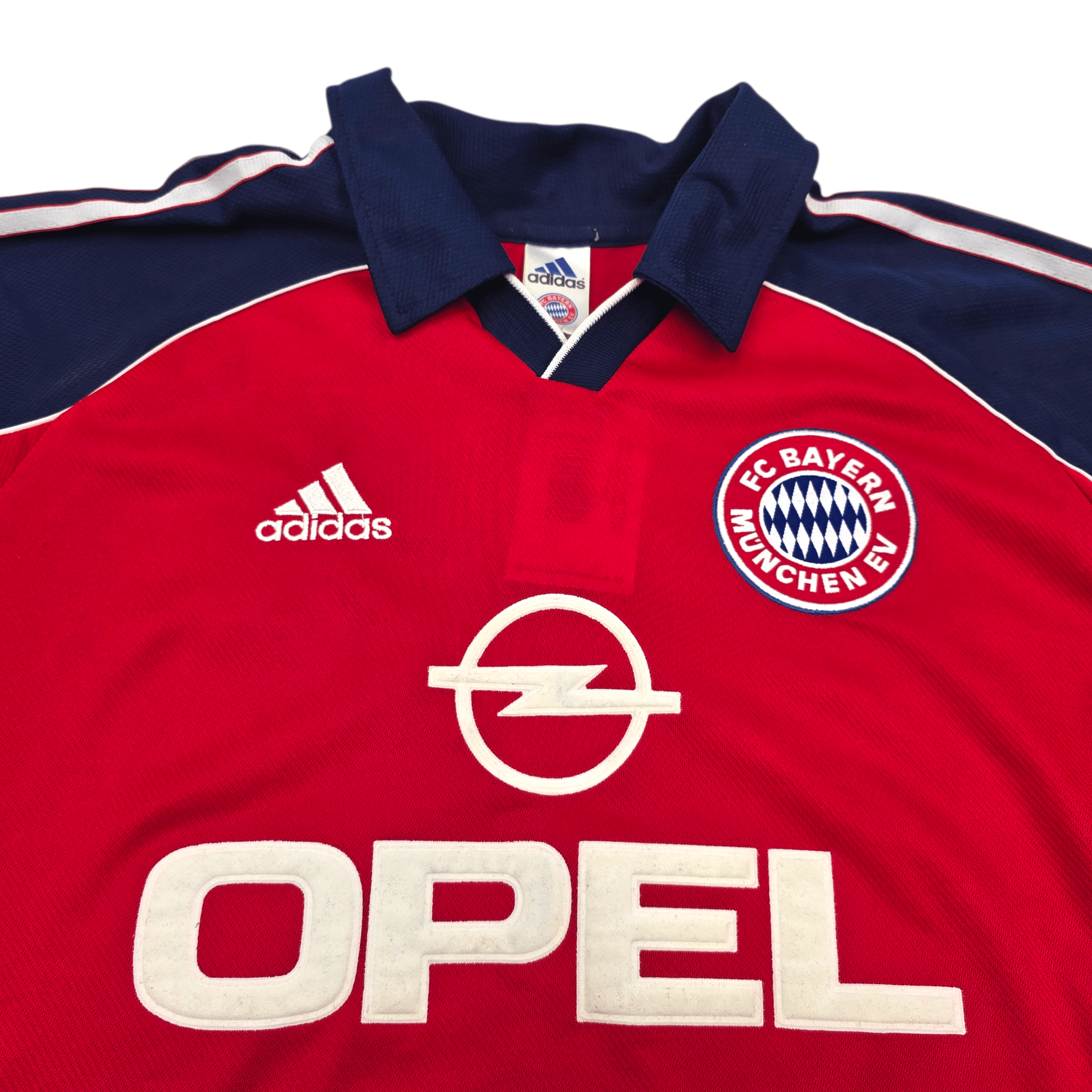 1999-01 Bayern Munich Home Shirt (L) Adidas - Effenberg #11