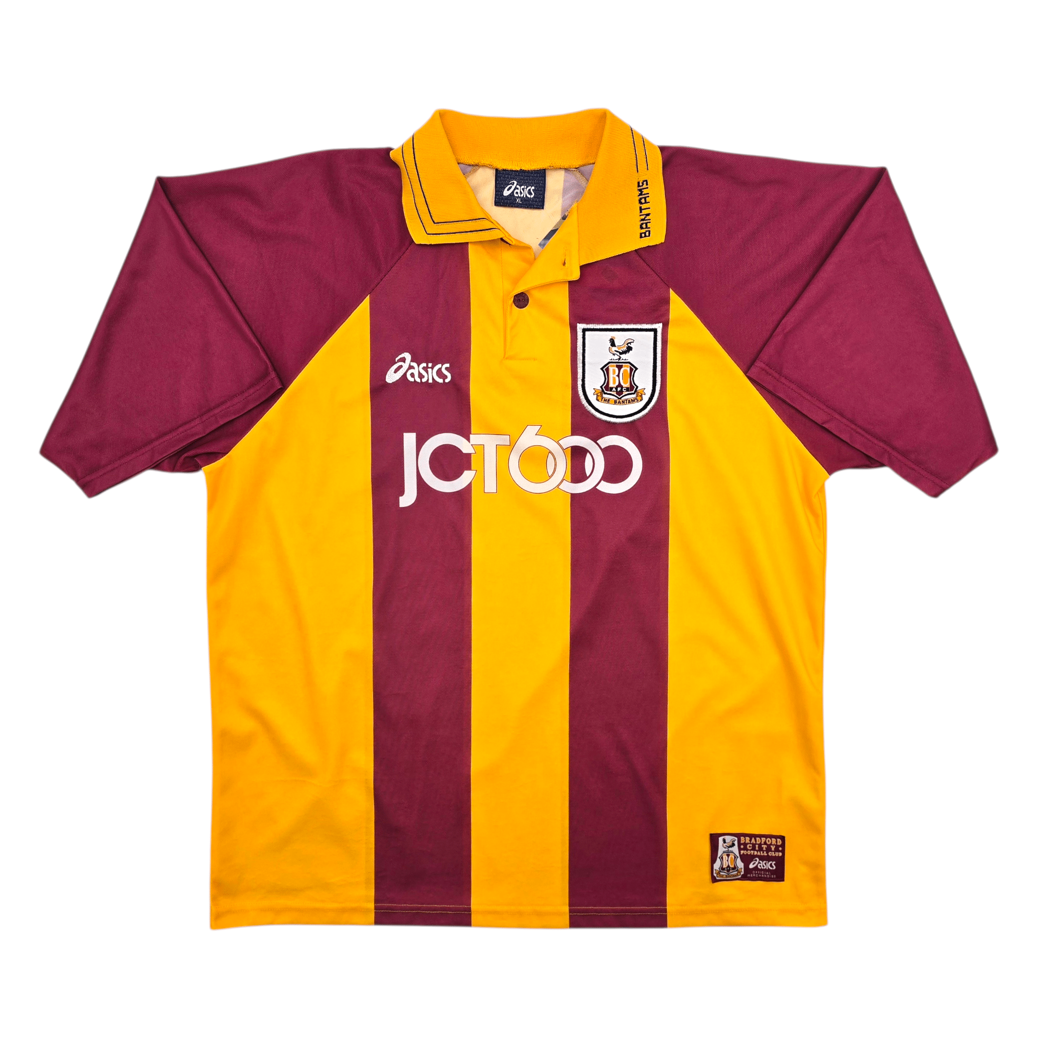 1999/01 Bradford City Home Football Shirt (XL) Asics