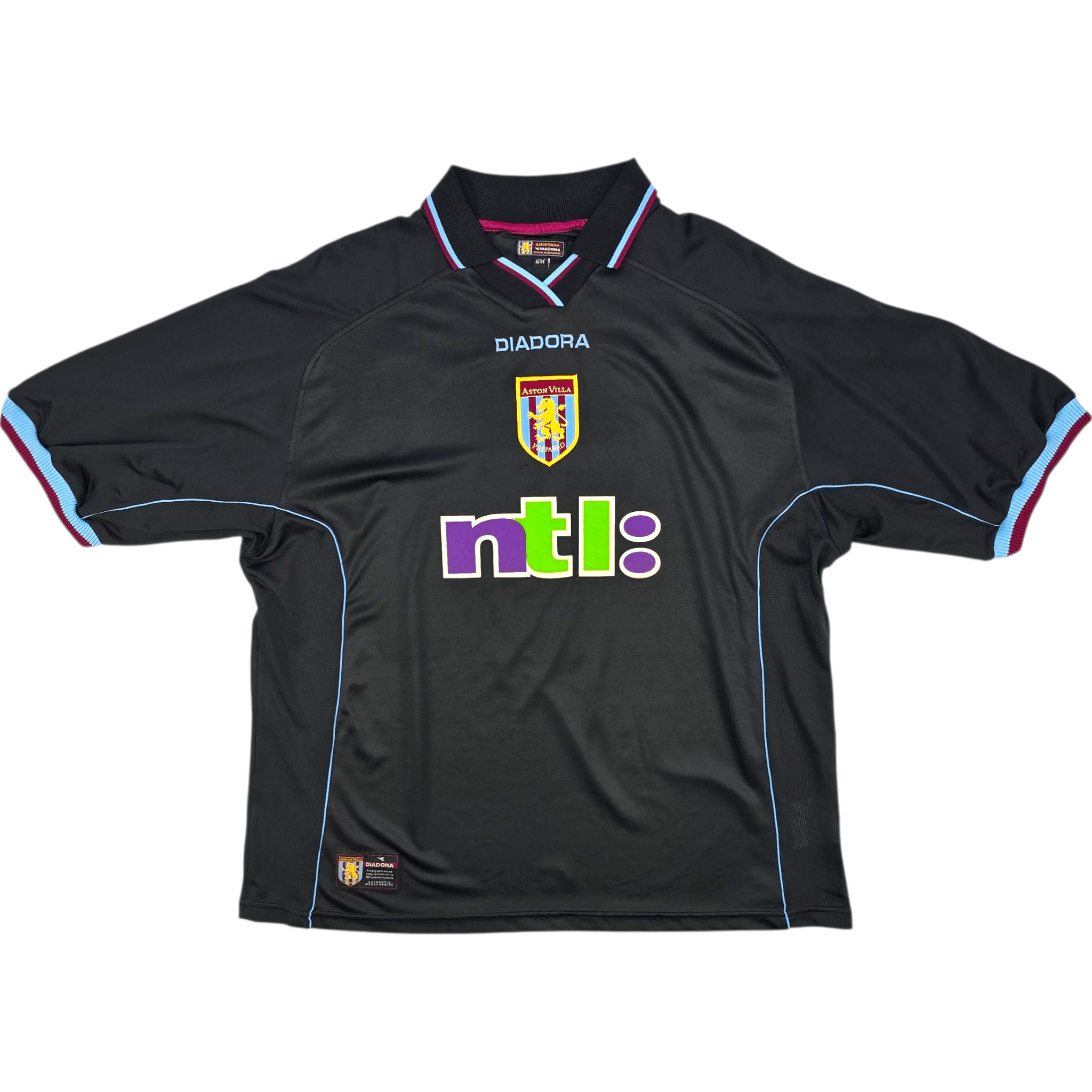 2000/01 Aston Villa Away Football Shirt (XL) Diadora #9 Dublin