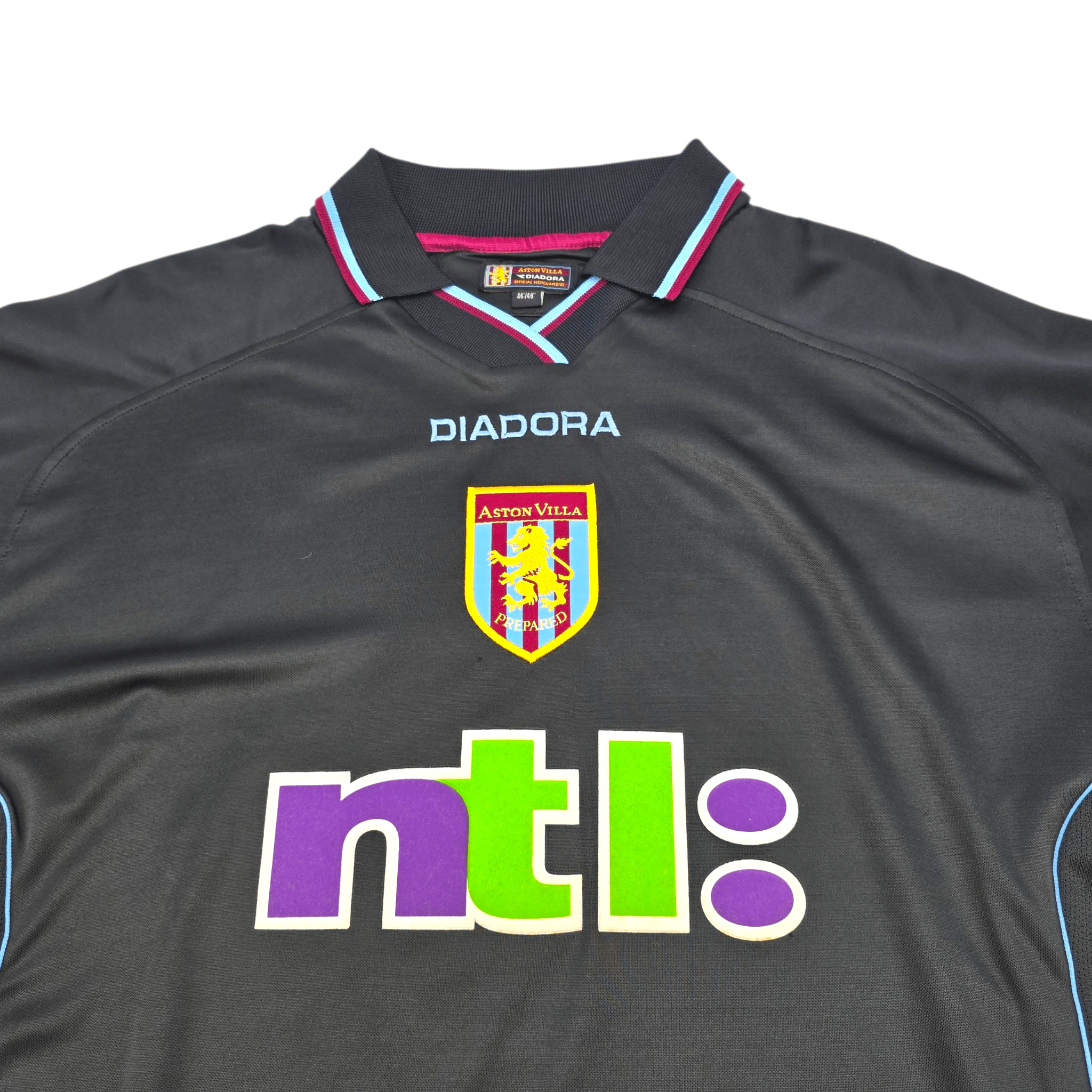 2000/01 Aston Villa Away Football Shirt (XL) Diadora #9 Dublin