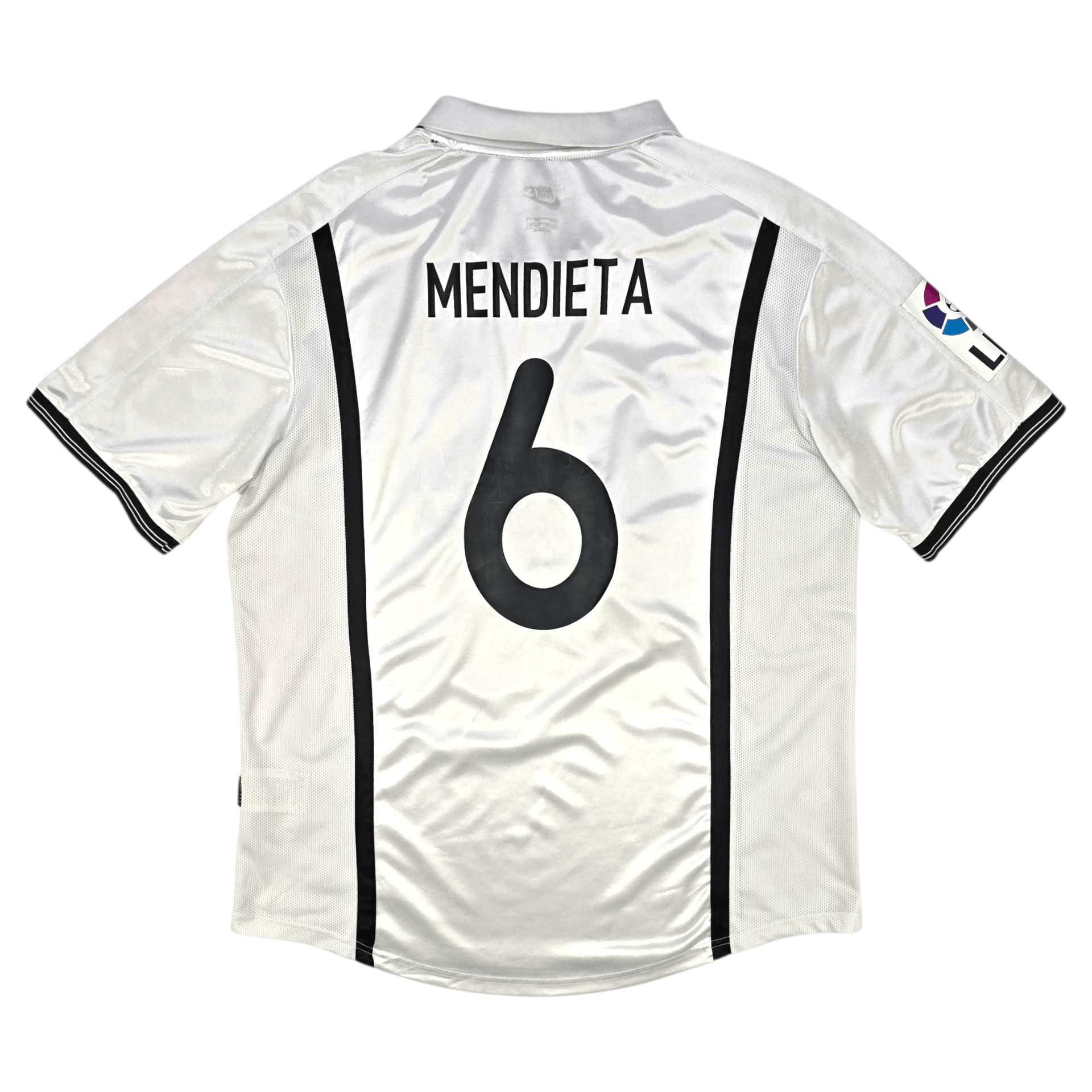 2000/01 Valencia Home Shirt Nike #6 Mendieta | Retro Football