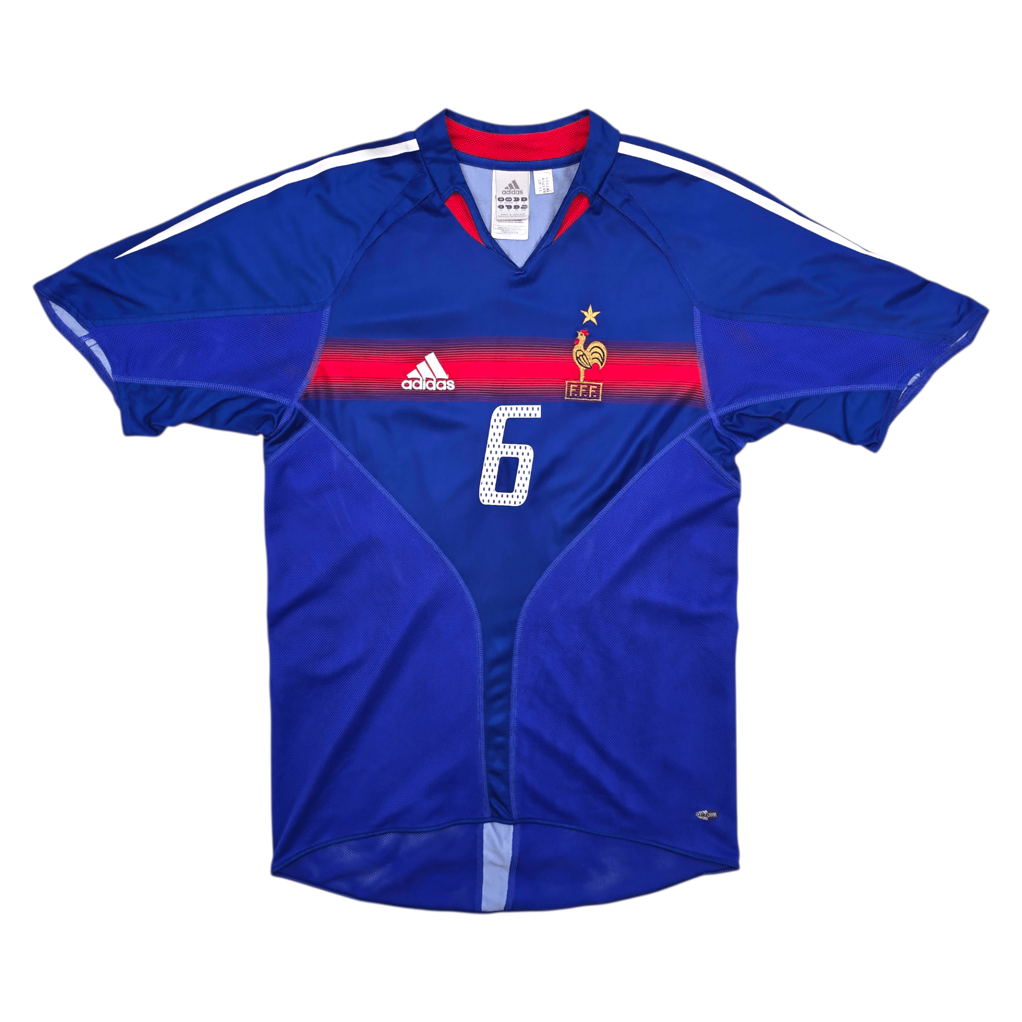 2004/06 France Home Shirt (S) Adidas - Makélélé #6 Euro 2004