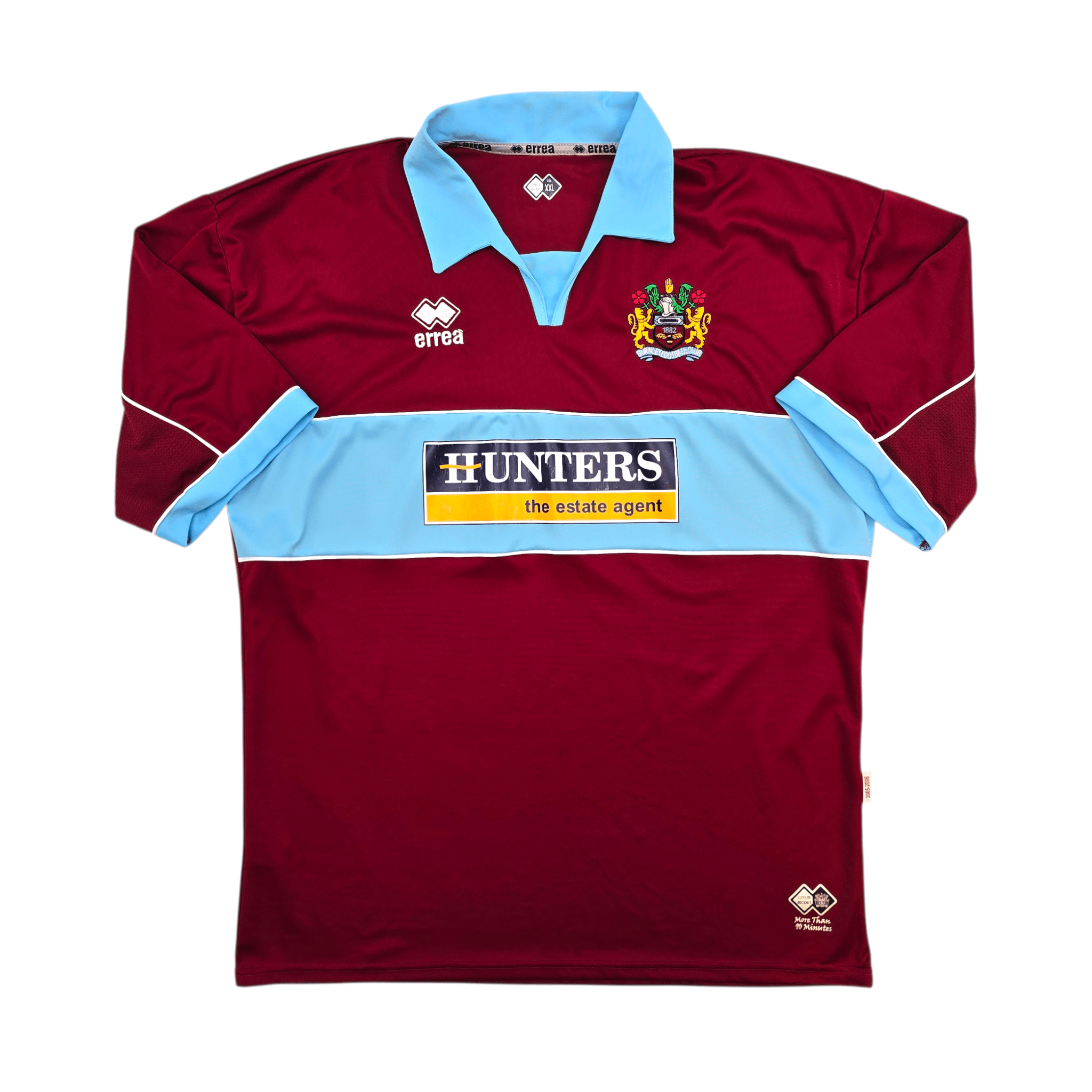 2005/06 Burnley Home Football Shirt (2XL) Errea - Championship Era