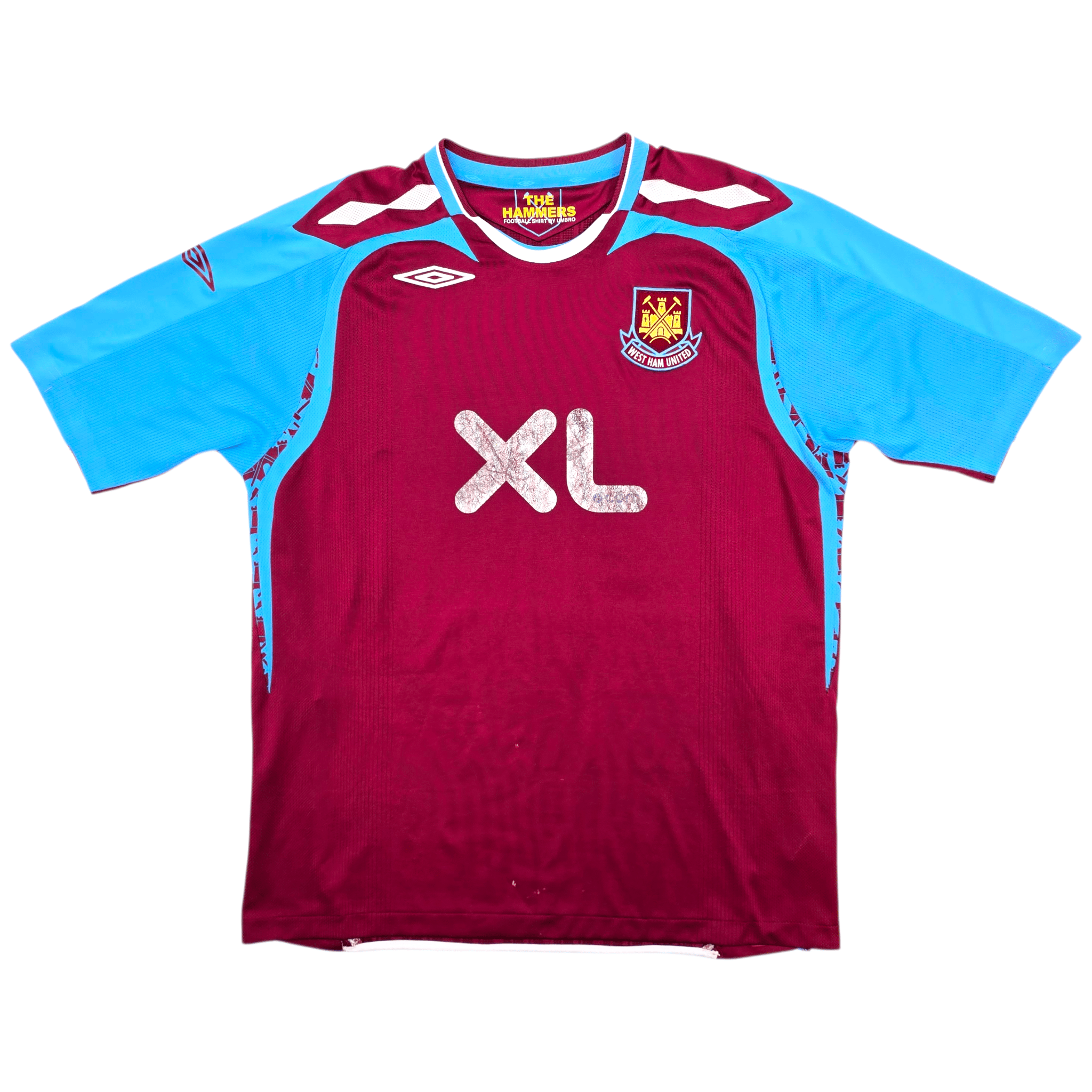 2007/08 West Ham United Home Football Shirt (XL) Umbro