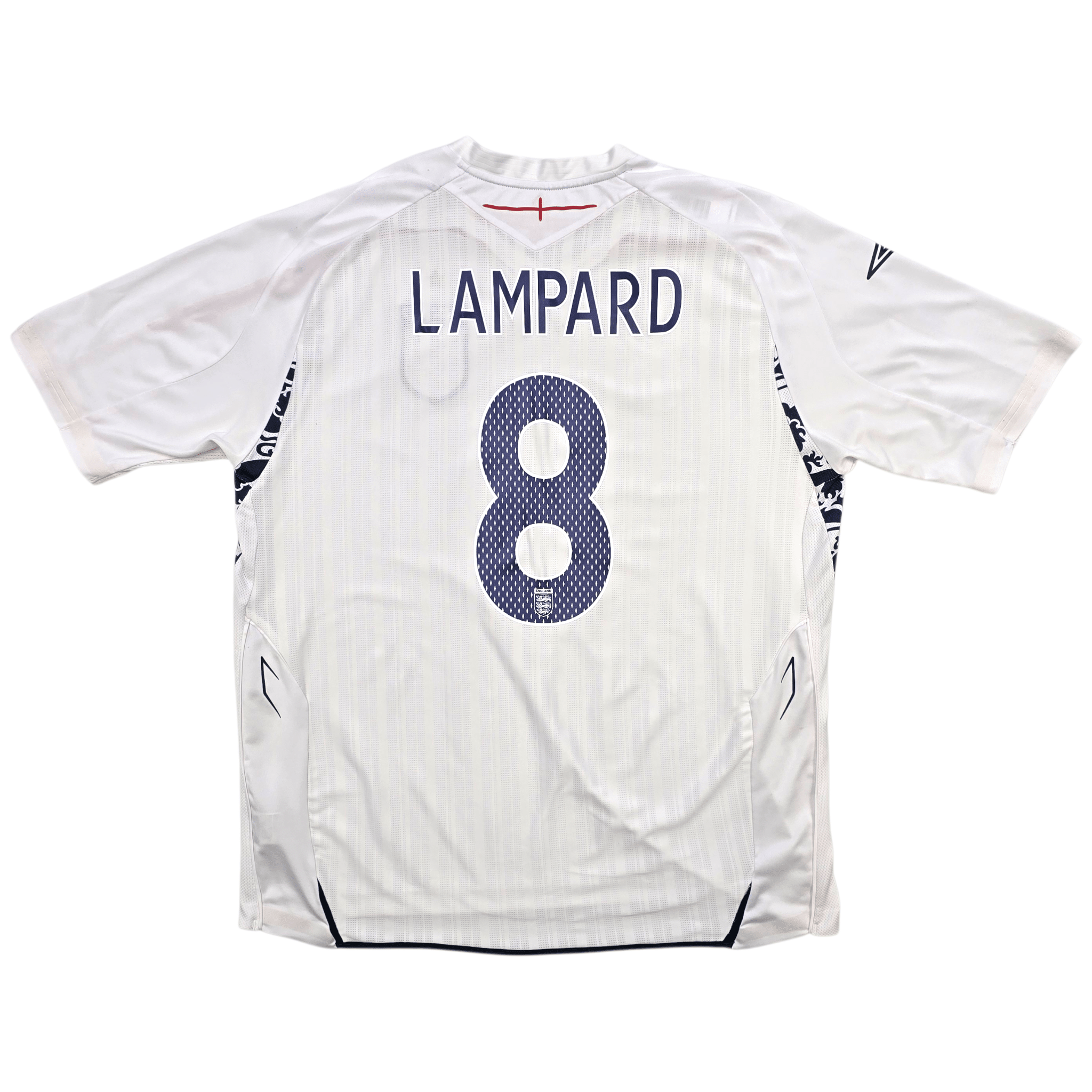 2007/09 England Home Shirt (2XL) Umbro #8 Lampard - Euro 2008 Qualifying