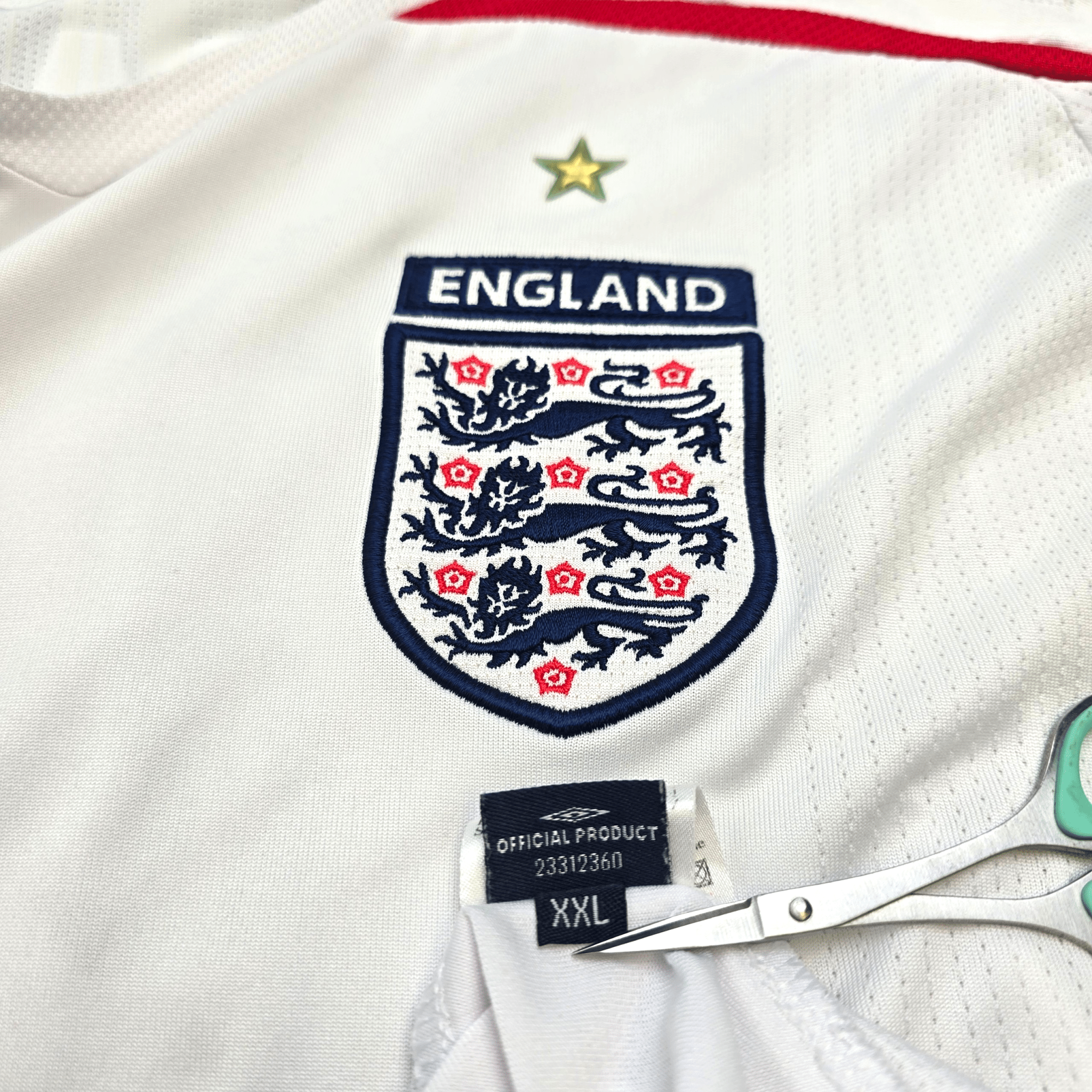 2007/09 England Home Shirt (2XL) Umbro #8 Lampard - Euro 2008 Qualifying