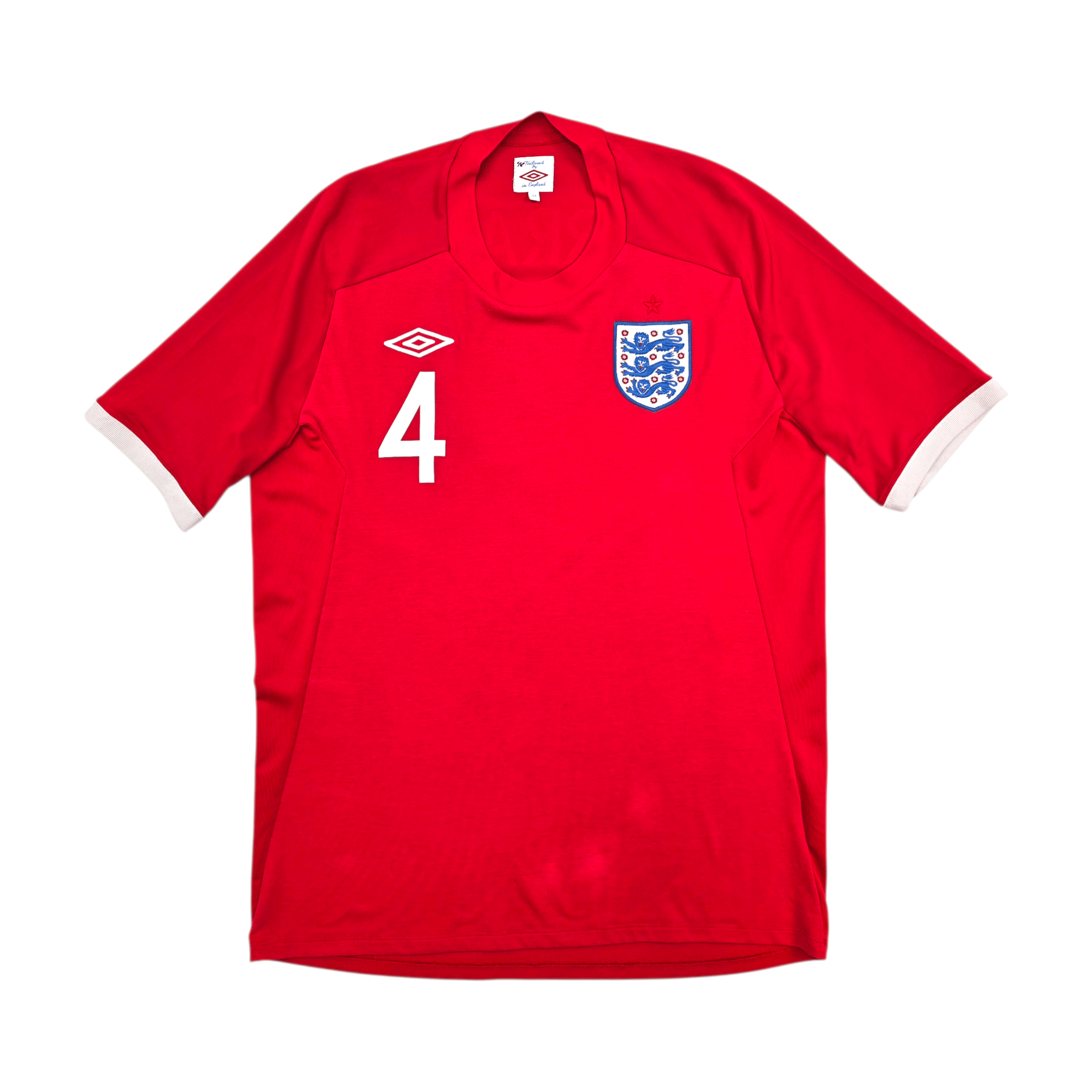 2010/11 England Away Football Shirt (L) Umbro #4 Gerrard