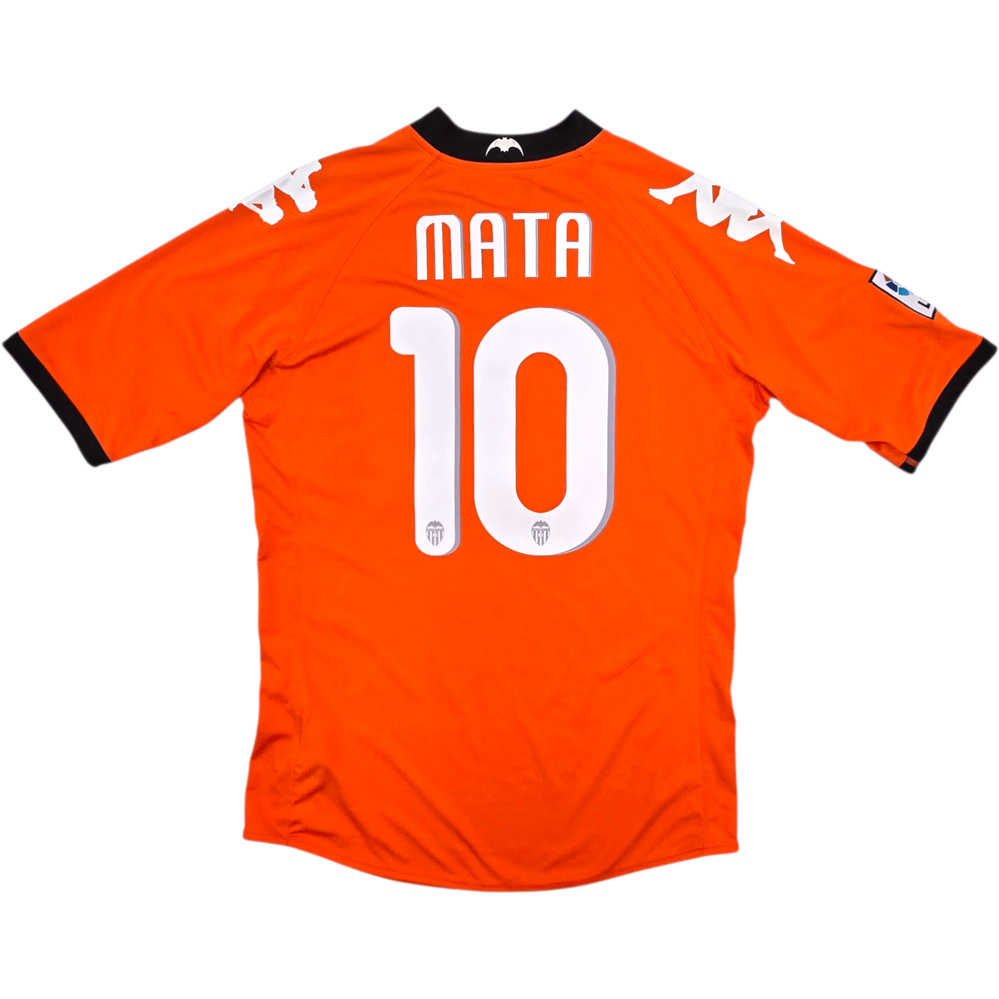 2010/11 Valencia Away Football Shirt (L) Kappa #10 Mata