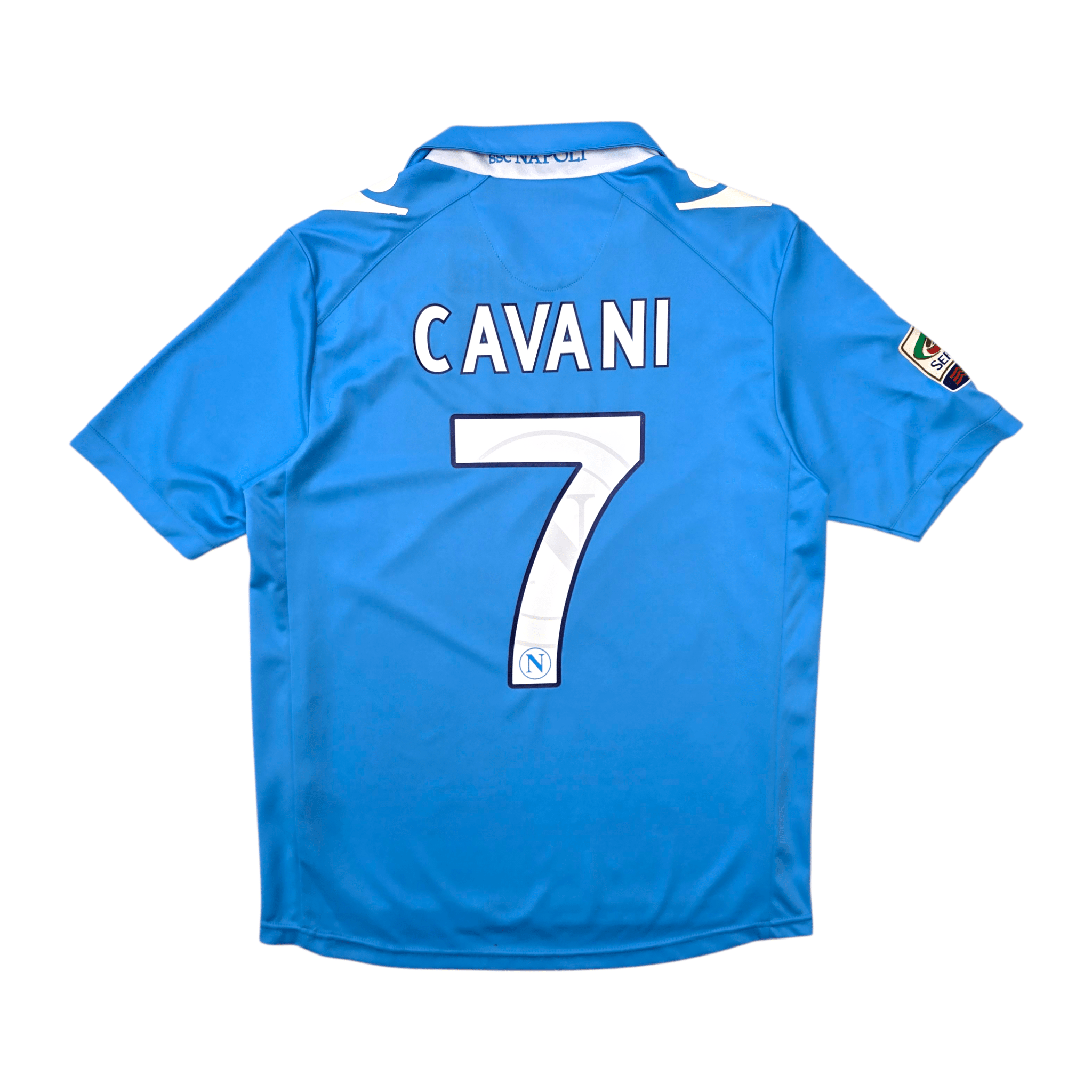 2011/12 Napoli Home Shirt (S) Macron #7 Cavani