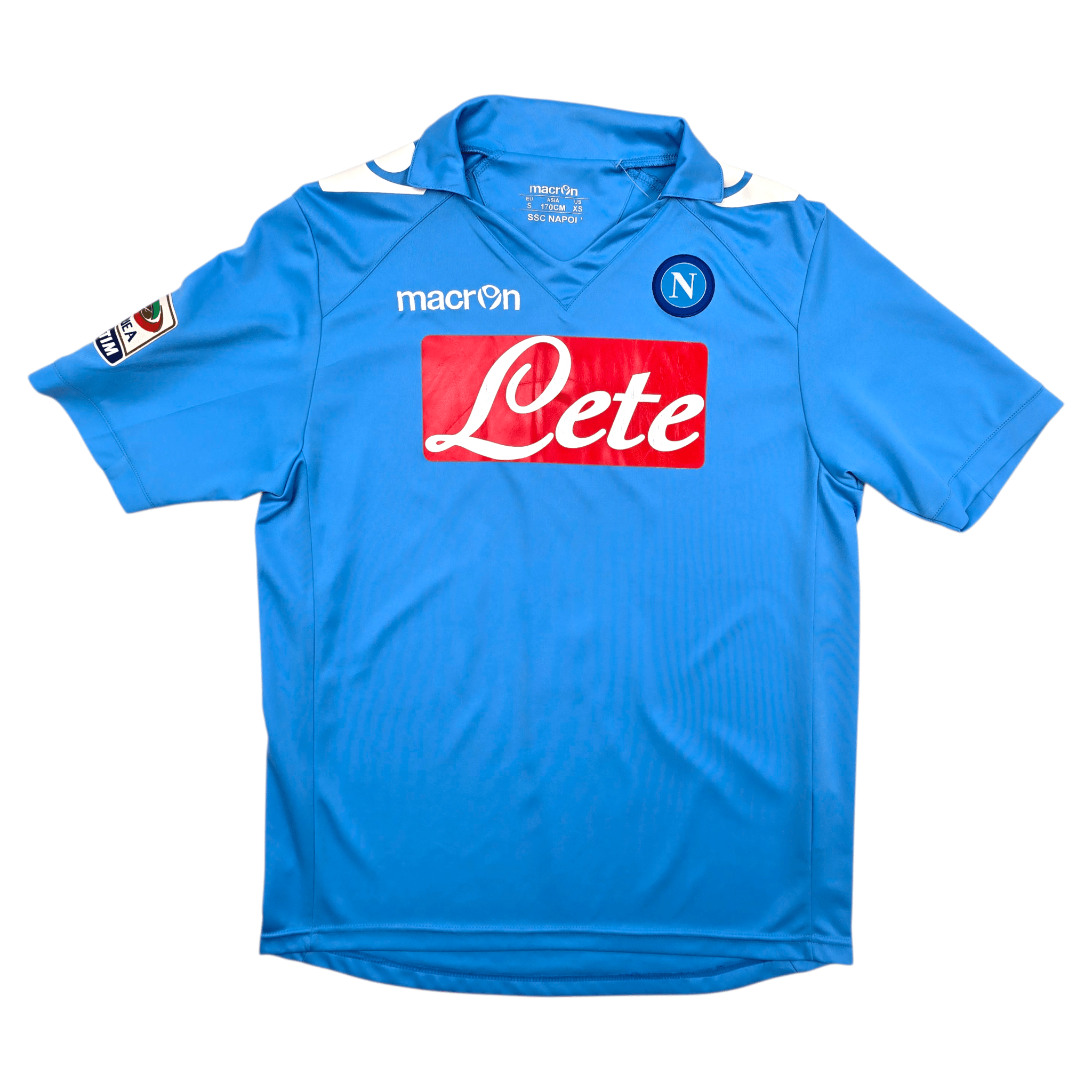 2011/12 Napoli Home Shirt (S) Macron #7 Cavani