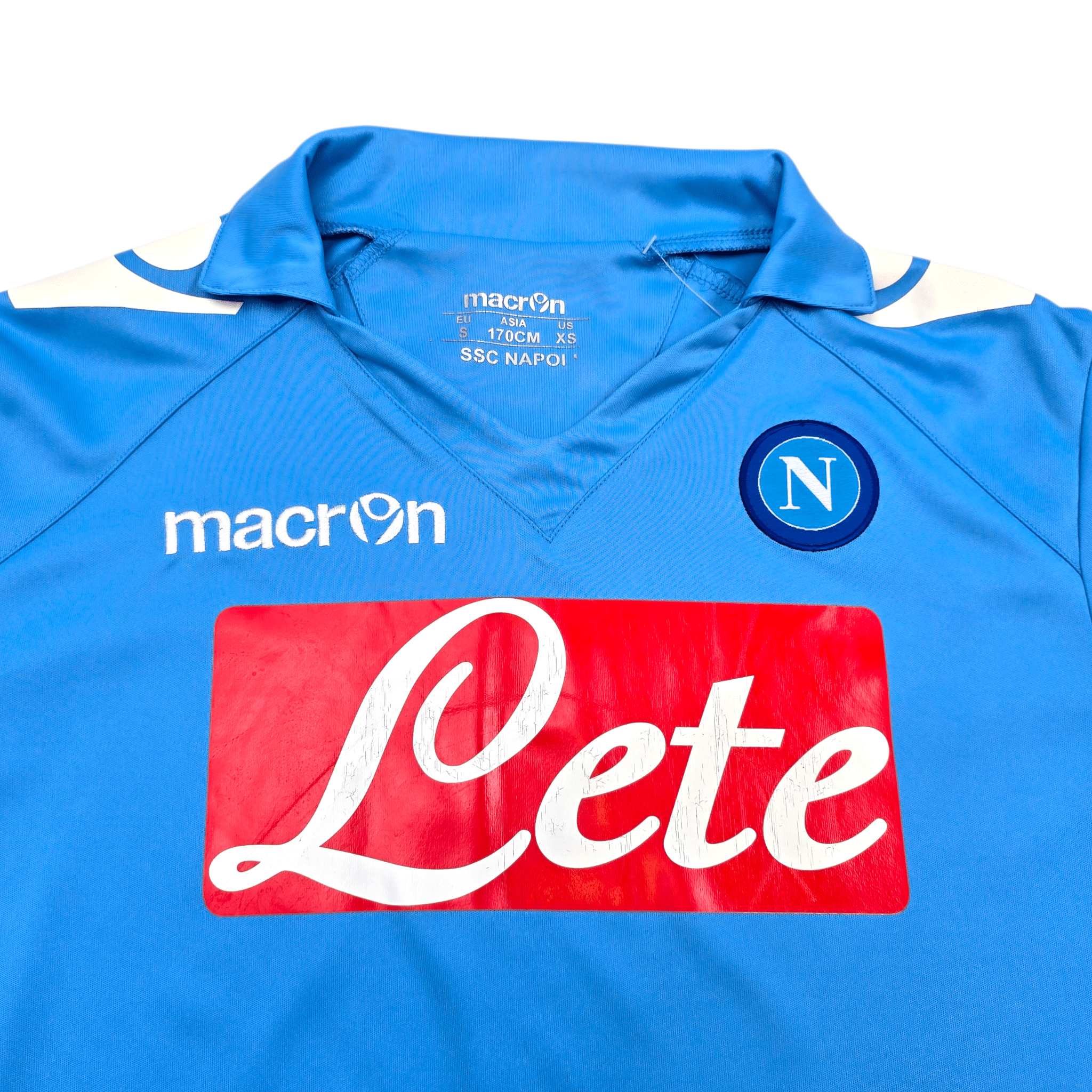 2011/12 Napoli Home Shirt (S) Macron #7 Cavani