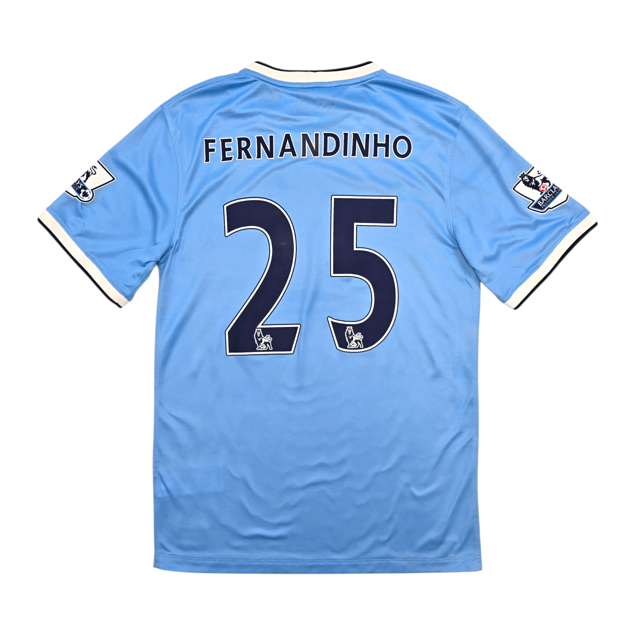2013/14 Manchester City Home Shirt (S) Nike #25 Fernandinho