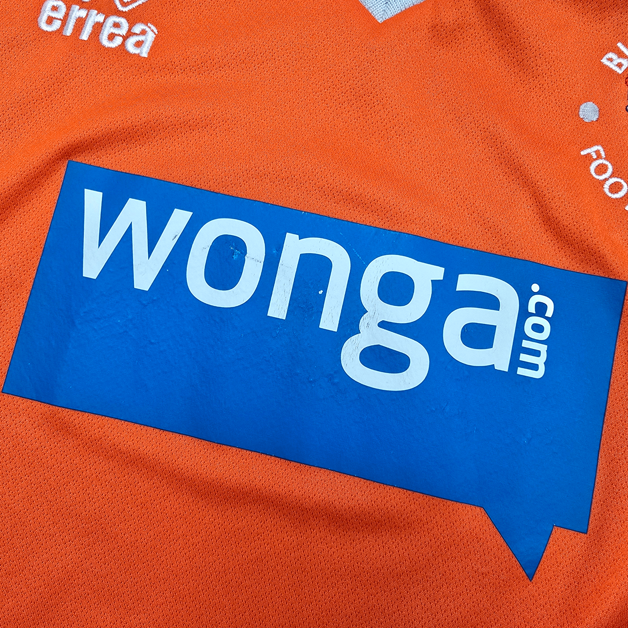 2013-15 Blackpool Home Football Shirt (Large) Errea - The Seasiders Championship Era