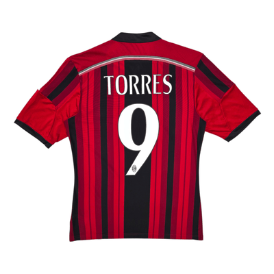 2014/15 AC Milan Home Football Shirt Adidas Torres