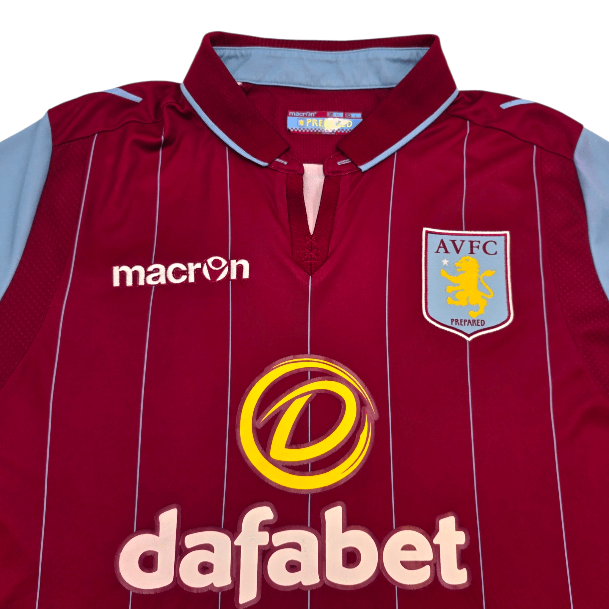 2014/15 Aston Villa Home Shirt (XL) Macron #20 Benteke - Official Original