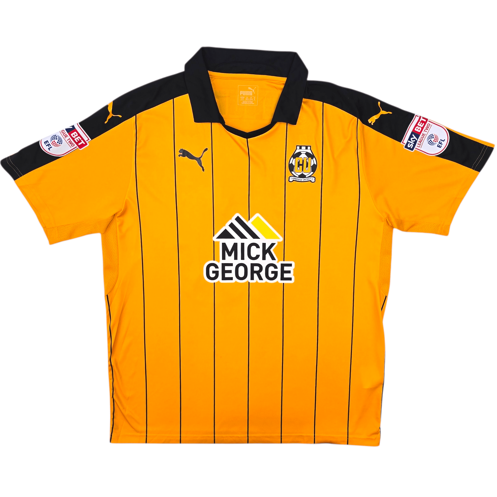 2016/17 Cambridge United Home Shirt (XL) Puma #10 Williamson - Retro Football Shirt