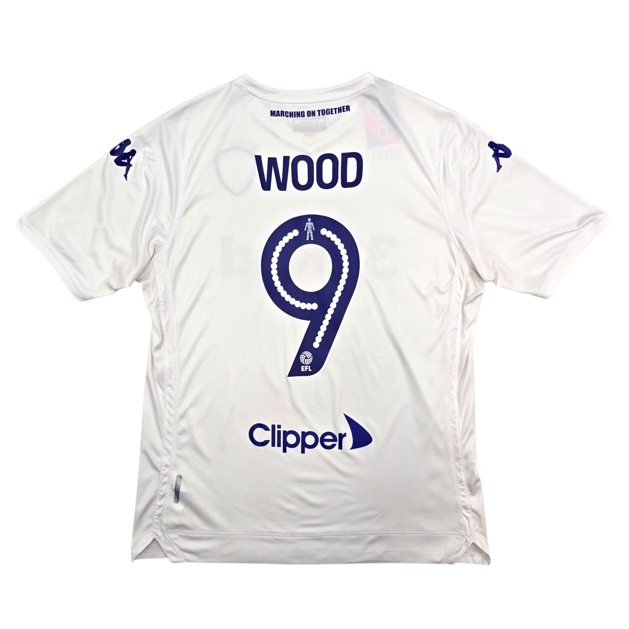2016/17 Leeds United Home Shirt (XL) Kappa #9 Wood - Championship Era