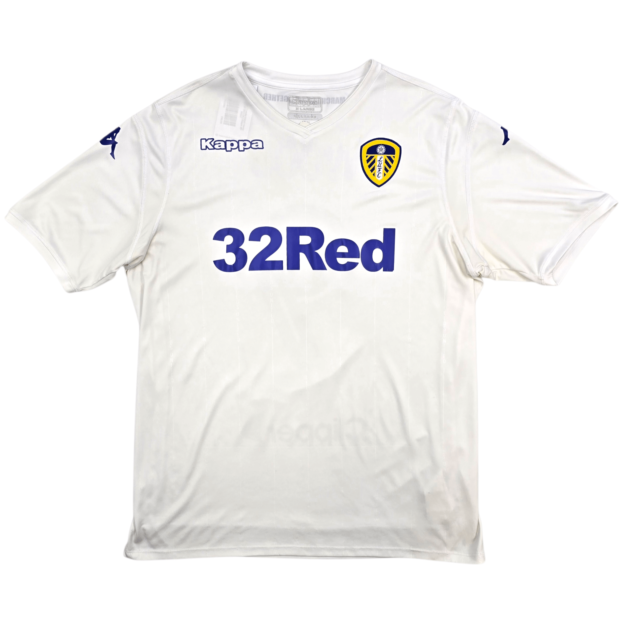 2016/17 Leeds United Home Shirt (XL) Kappa #9 Wood - Championship Era