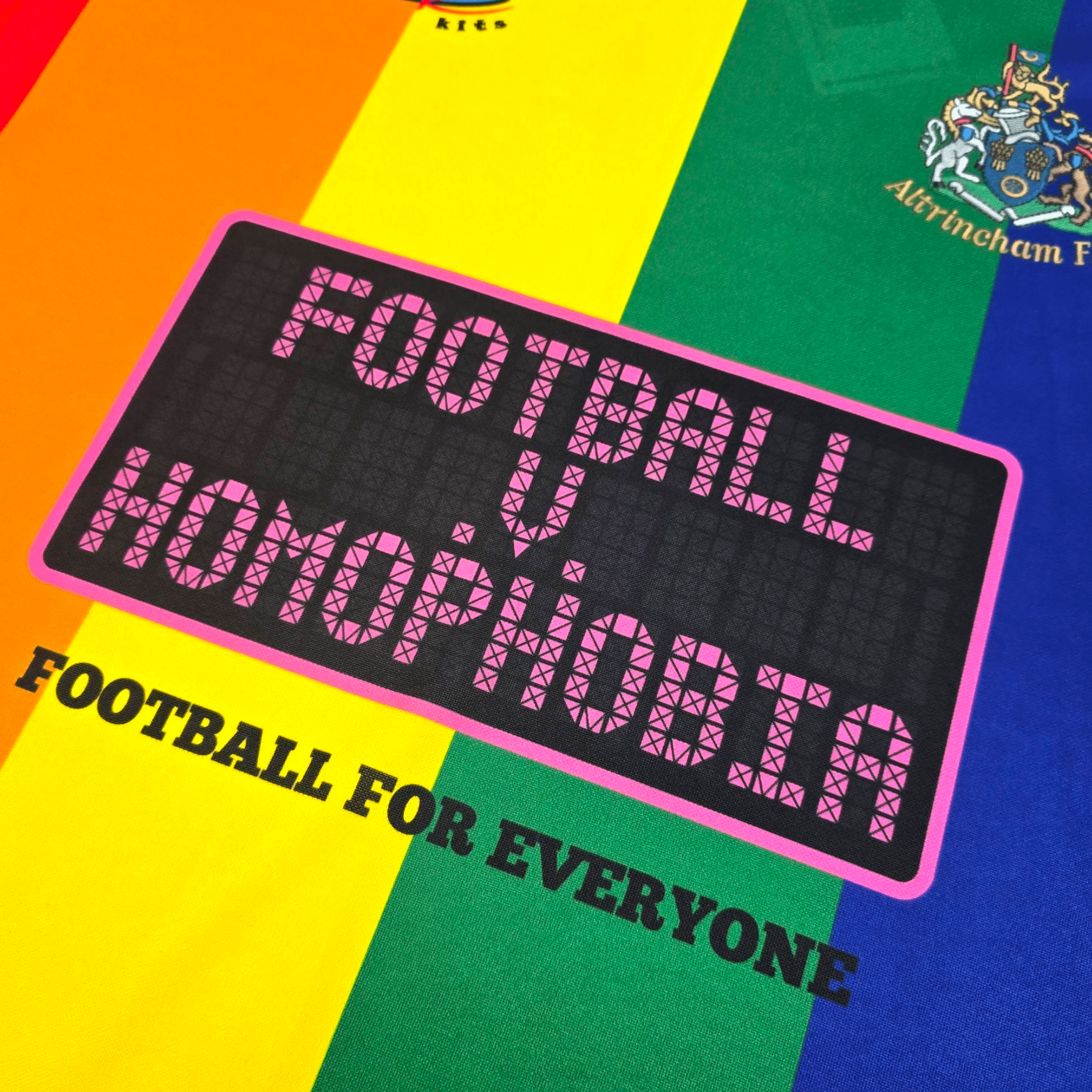2018/19 Altrincham Special Football Shirt (L) SK Kits (Football v. Homophobia)