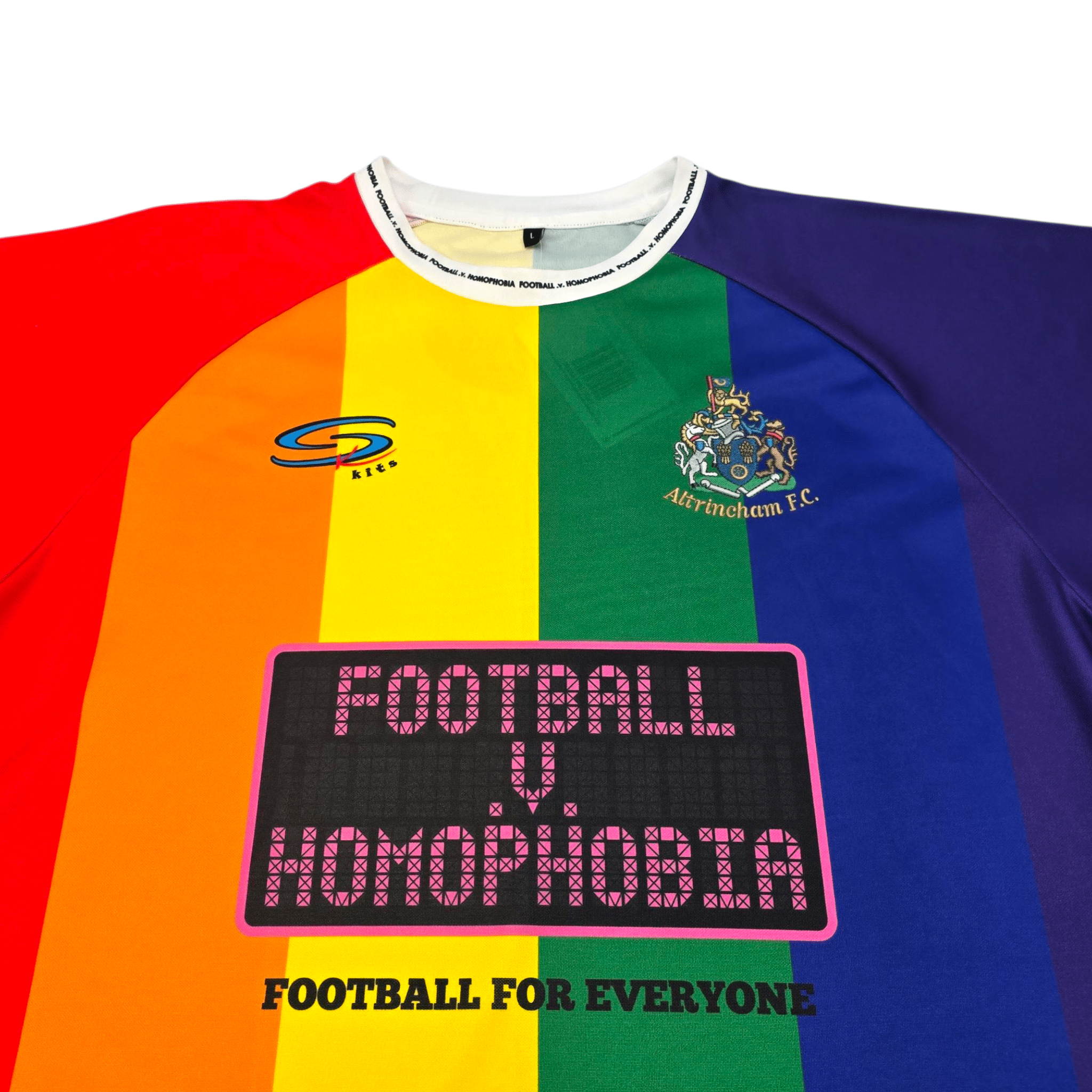 2018/19 Altrincham Special Football Shirt (L) SK Kits (Football v. Homophobia)