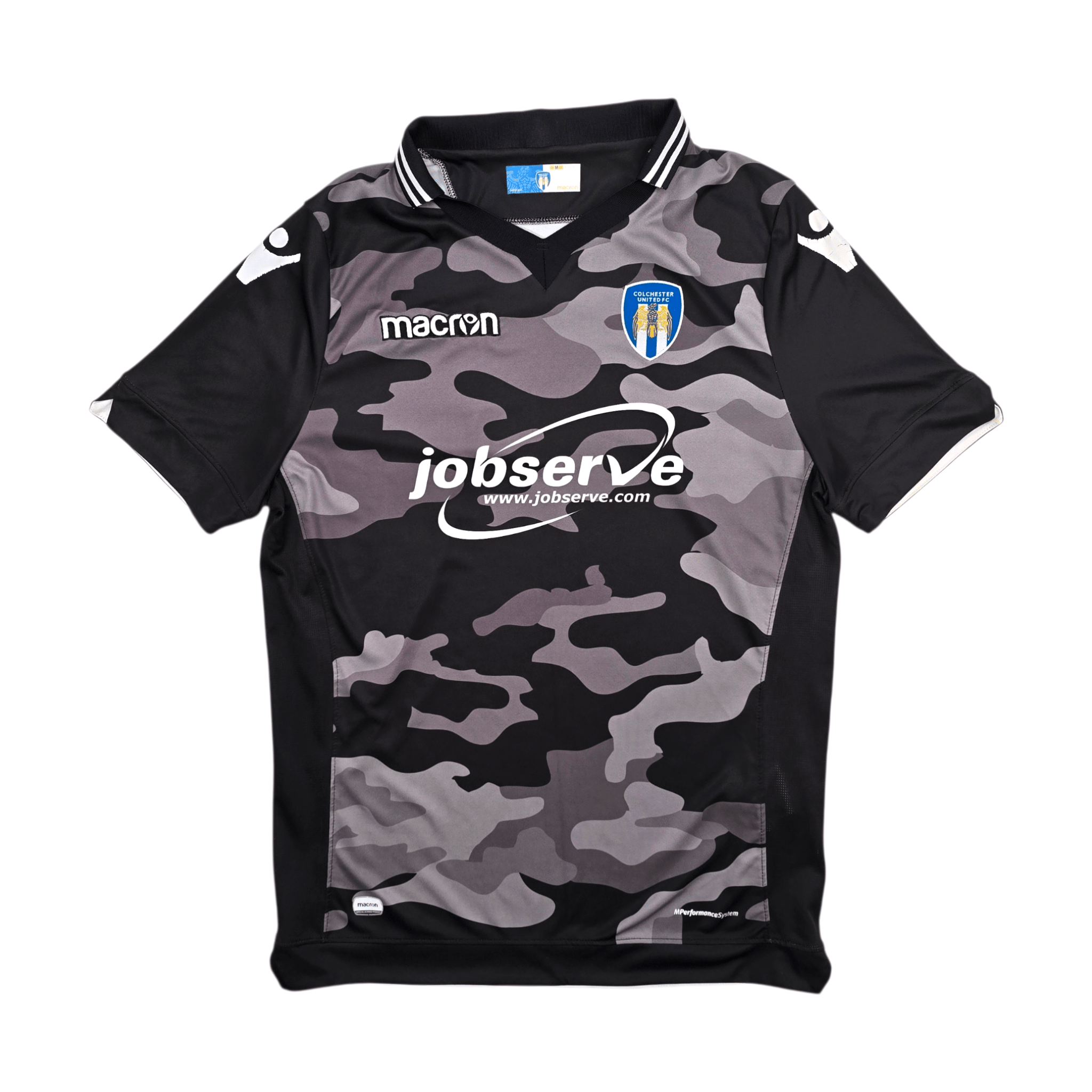 2018/19 Colchester United Away Shirt (M) Macron - Original