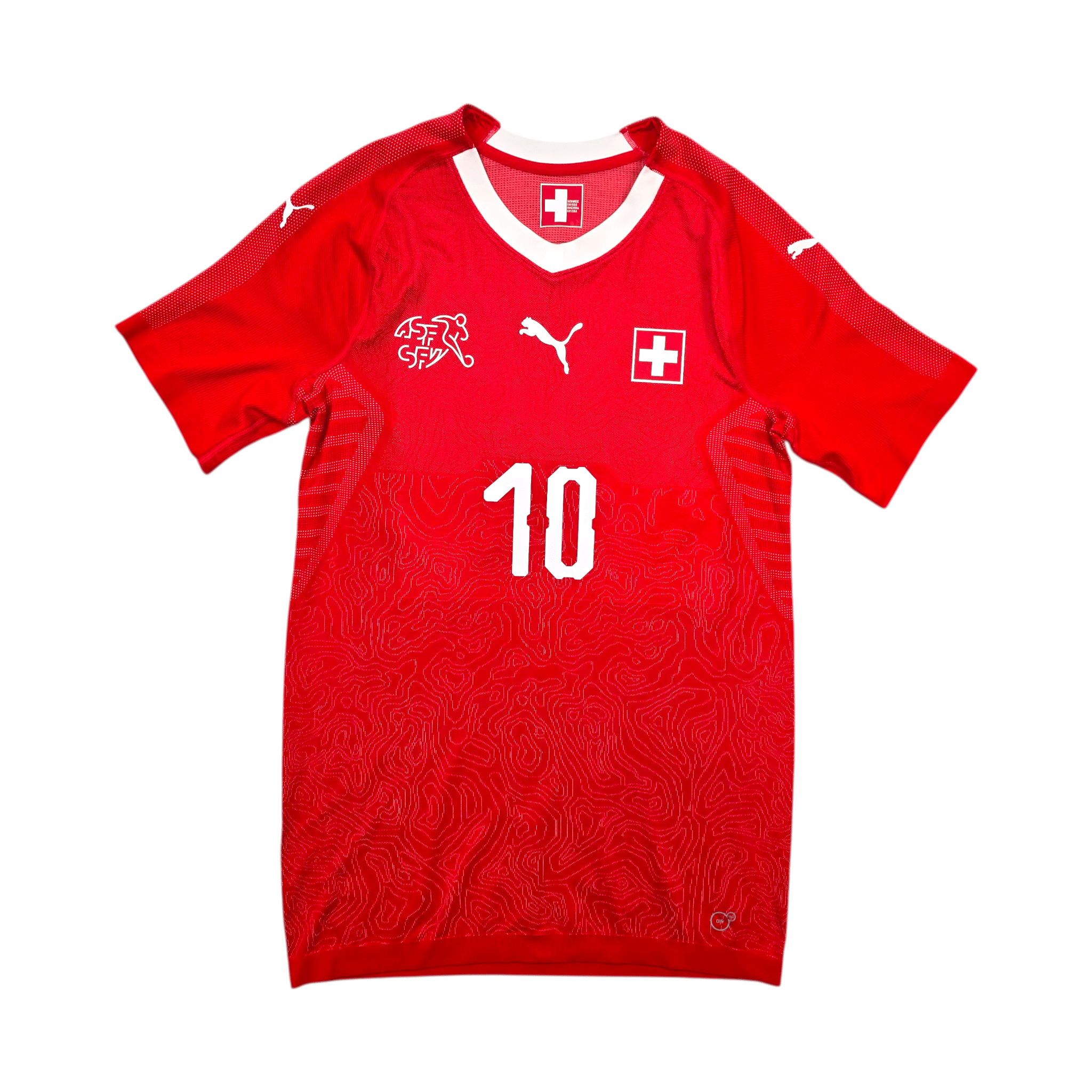 2018/20 Switzerland Home Football Shirt (XL) Puma #10 Xhaka Player Issue