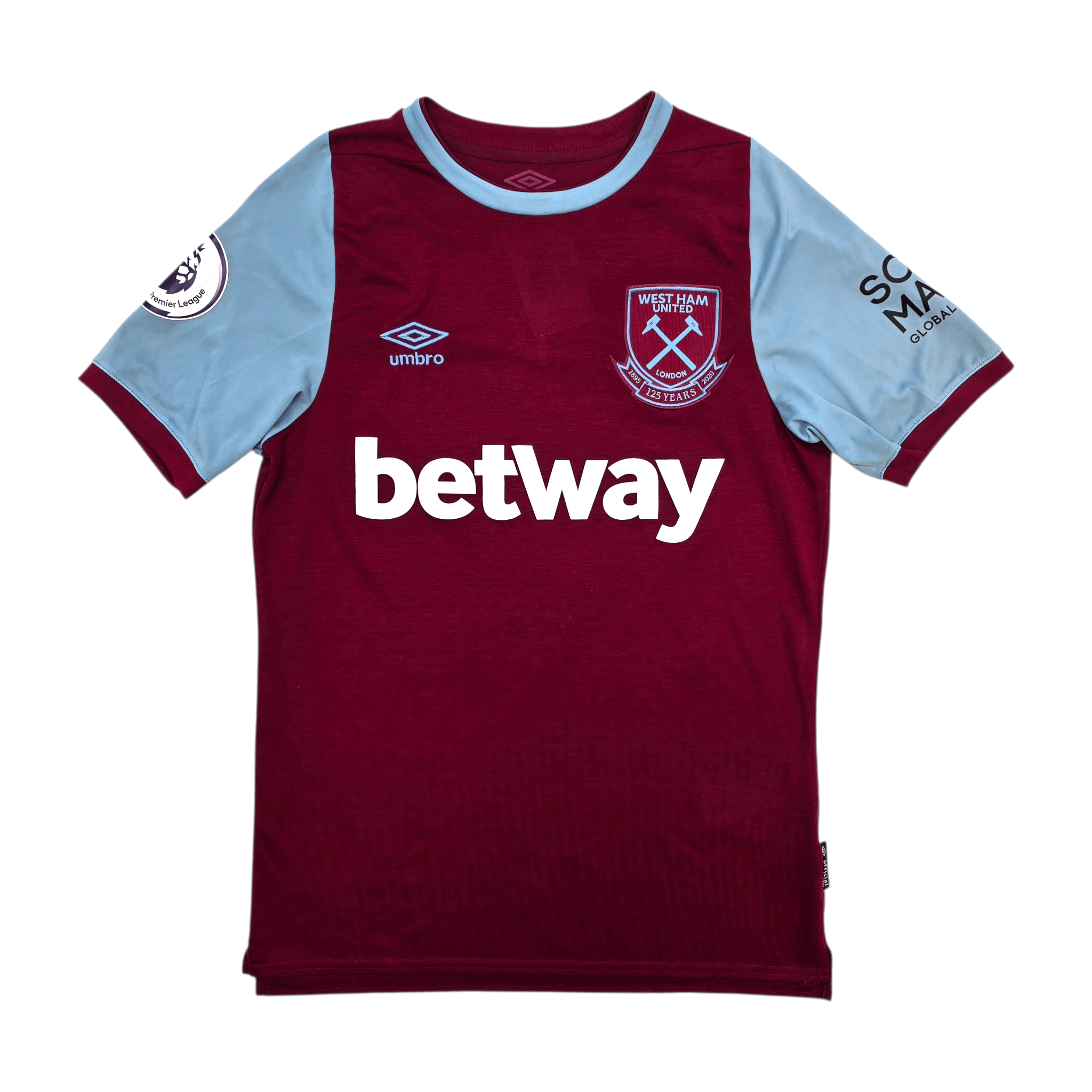 2020/21 West Ham United Home Shirt (S) Umbro #21 Ogbonna