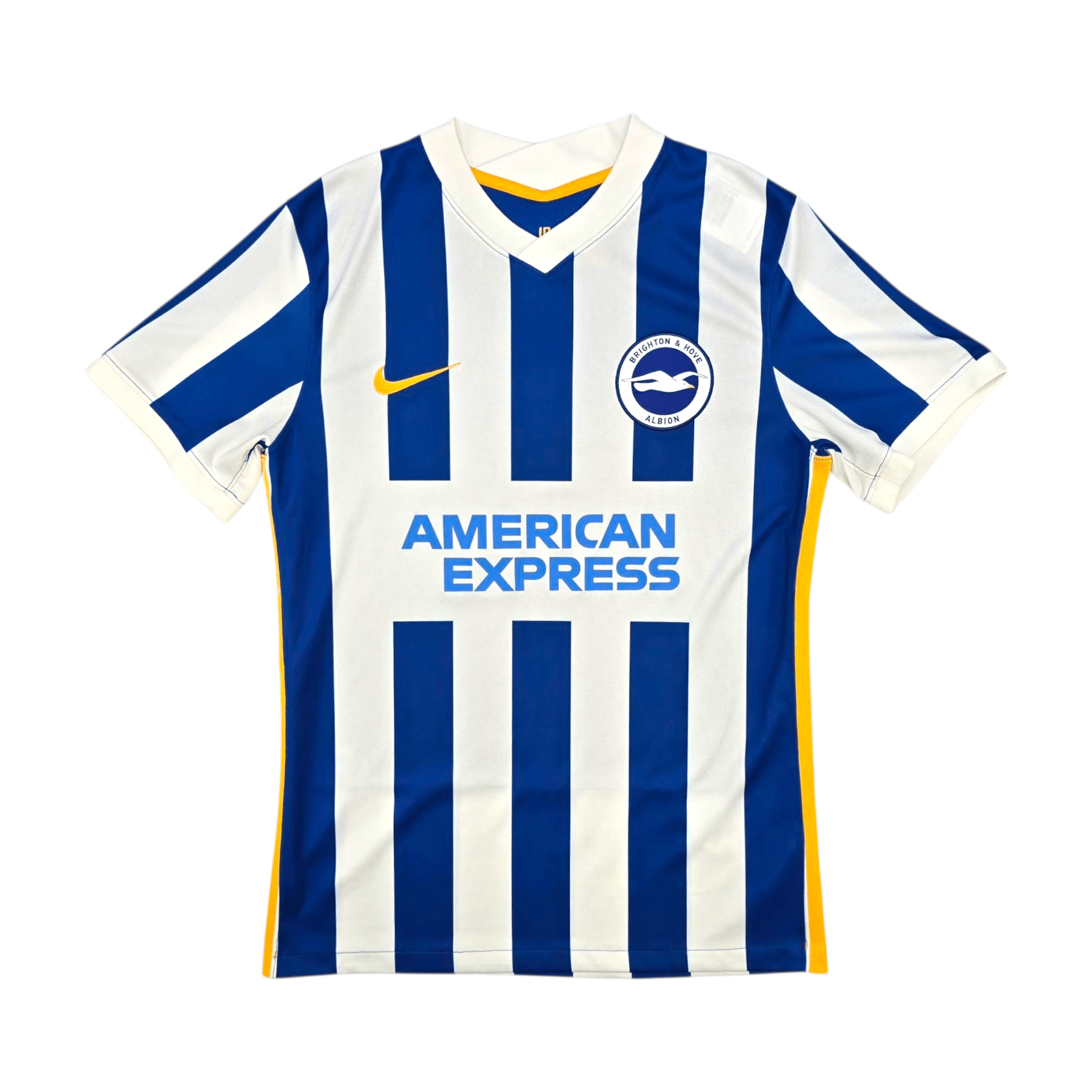 2021/22 Brighton Home Football Shirt (M) Nike #13 Gross