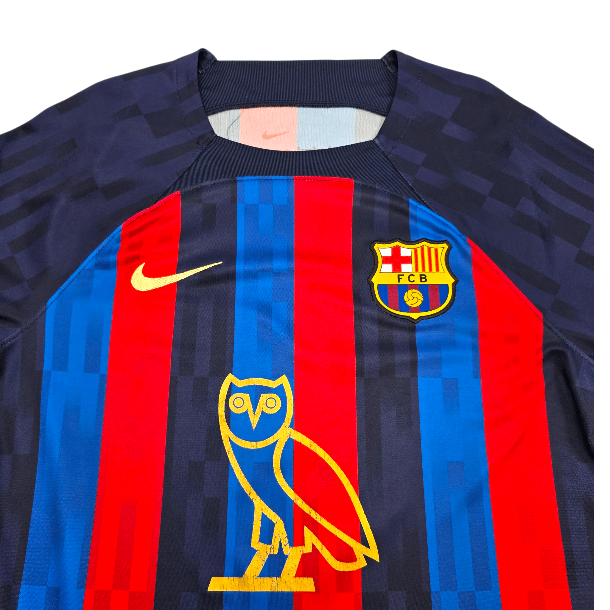 2022/23 Barcelona Home Shirt (M) Nike #7 Dembélé - OVO Drake El Clásico