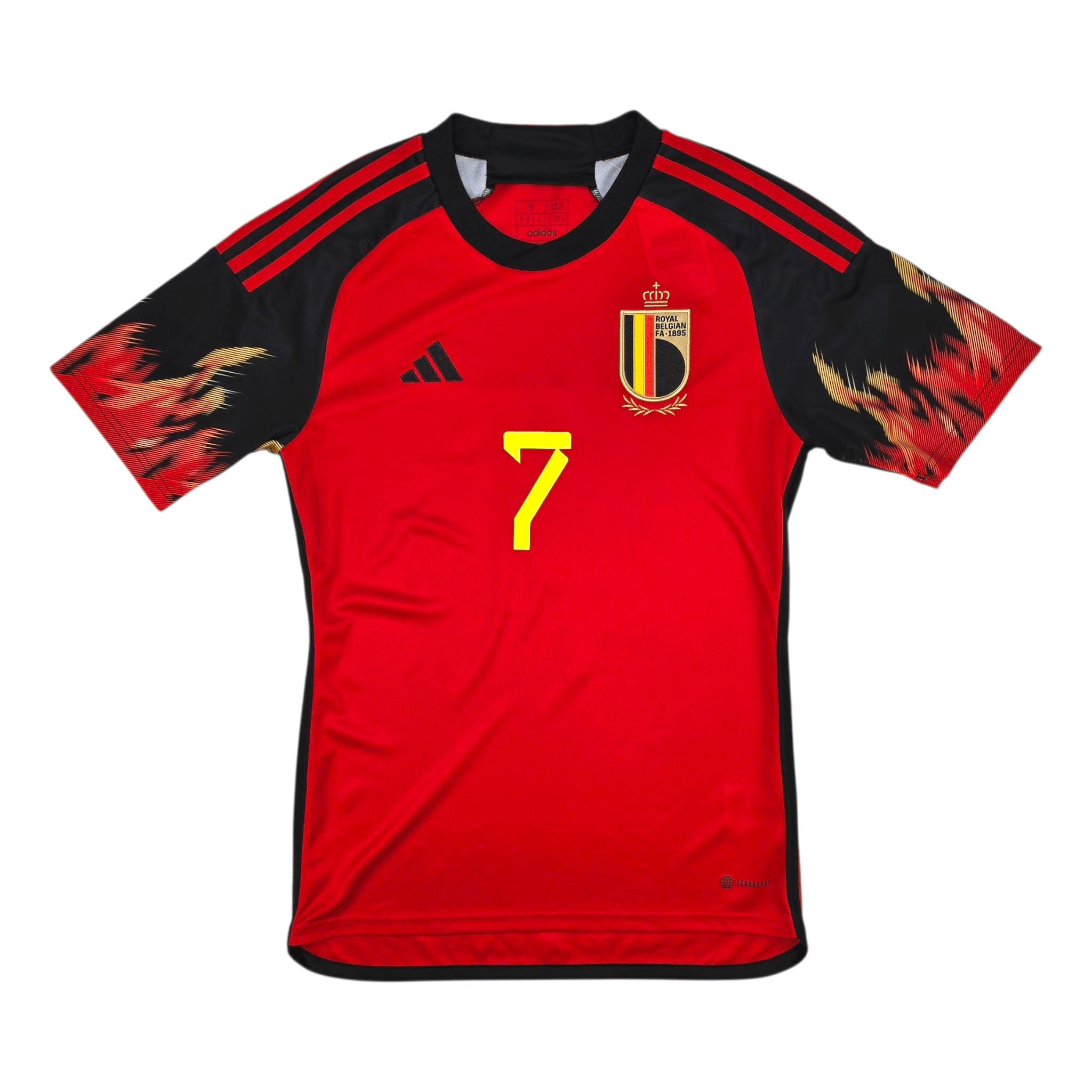 2022/23 Belgium Home Football Shirt (S) Adidas #7 De Bruyne