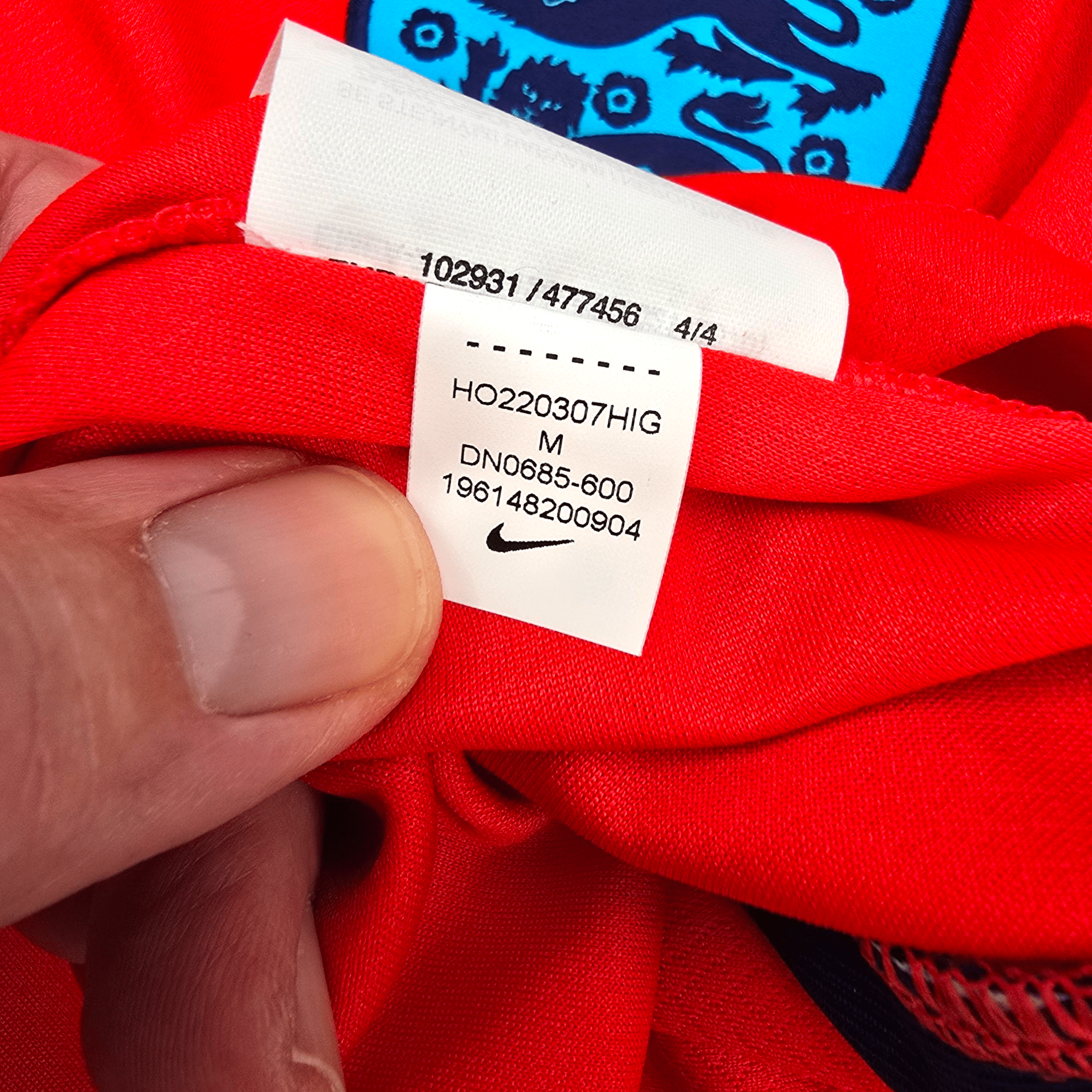 2022/23 England Away Football Shirt (M) Nike #4 Rice (BNWTs)