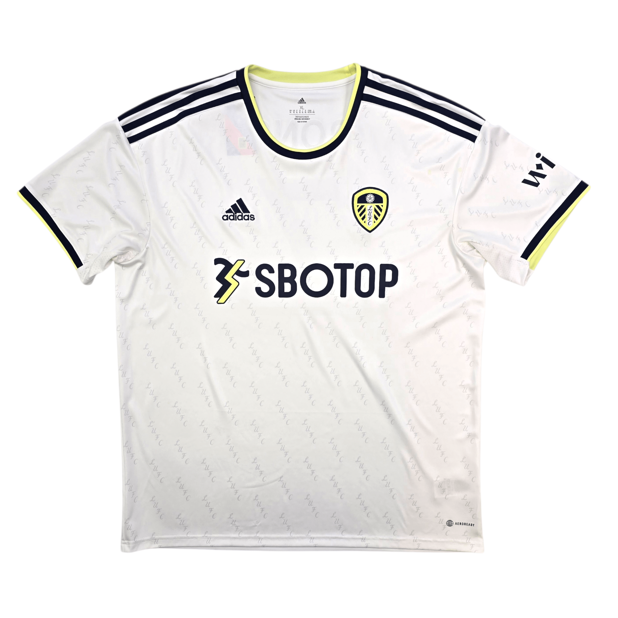 2022/23 Leeds United Home Football Shirt (XL) Adidas #7 Aaronson