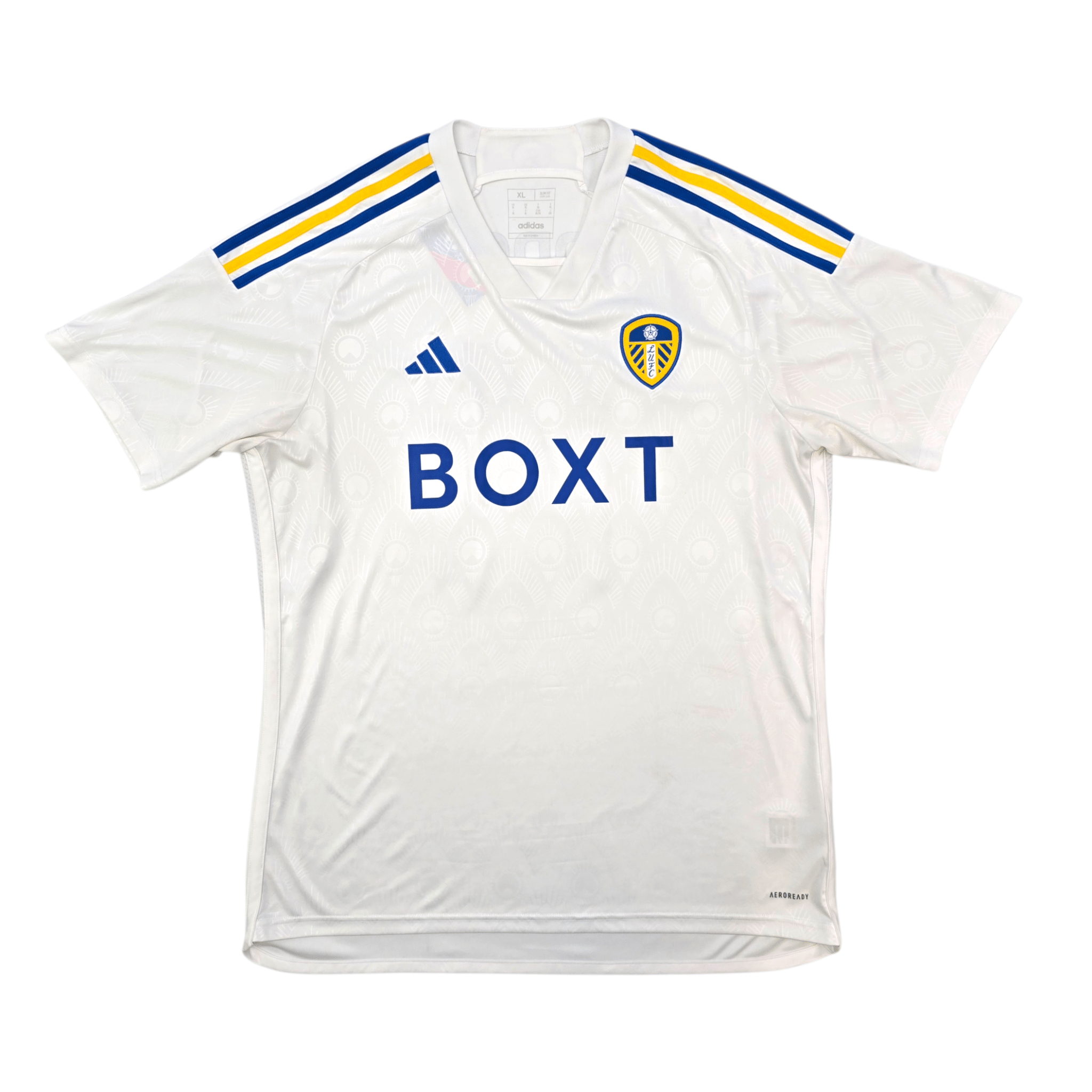 2023/24 Leeds United Home Football Shirt (XL) Adidas #14 Rodon