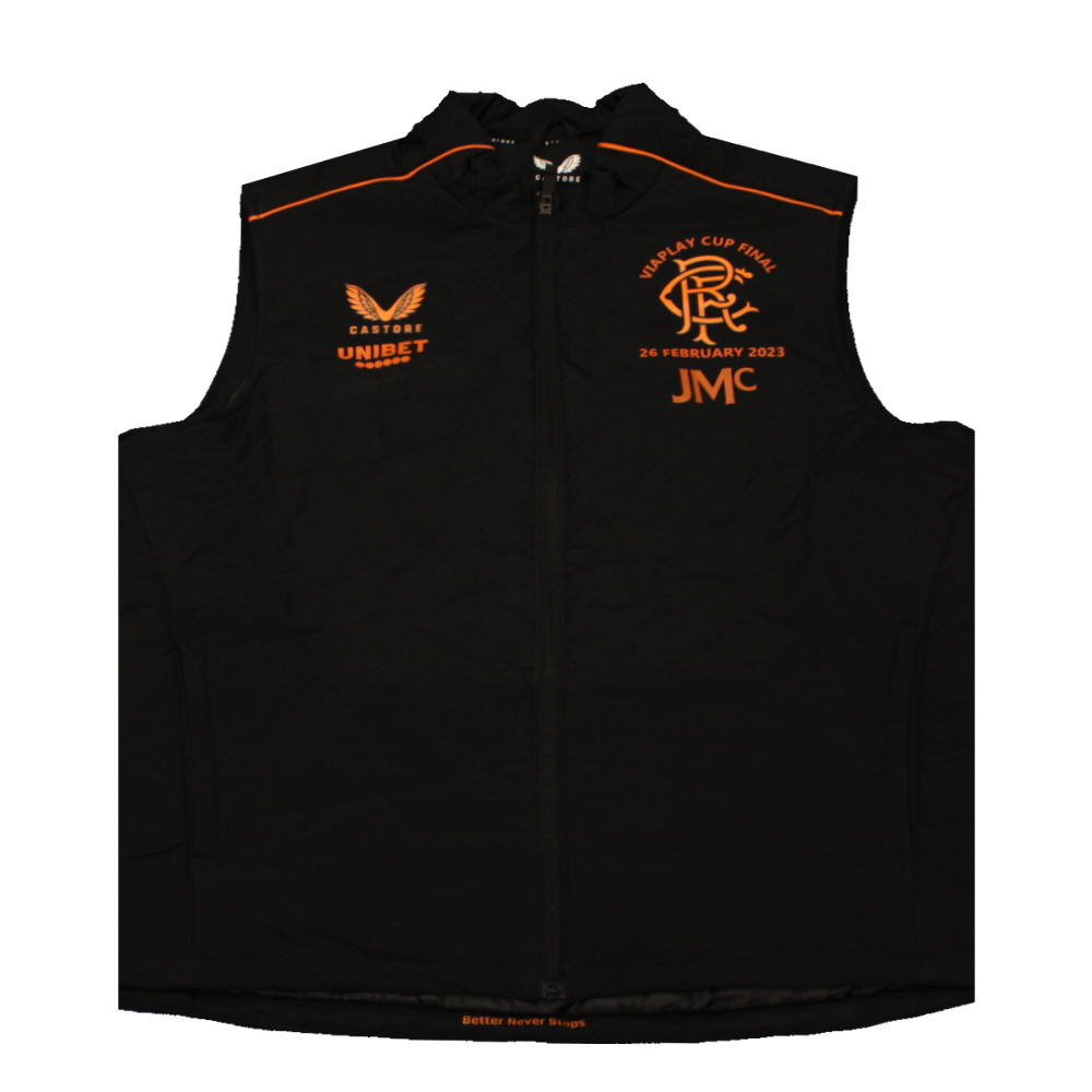 Rangers 2022-23 Player Issue Viacup Final Shirt JMC (Excellent) M