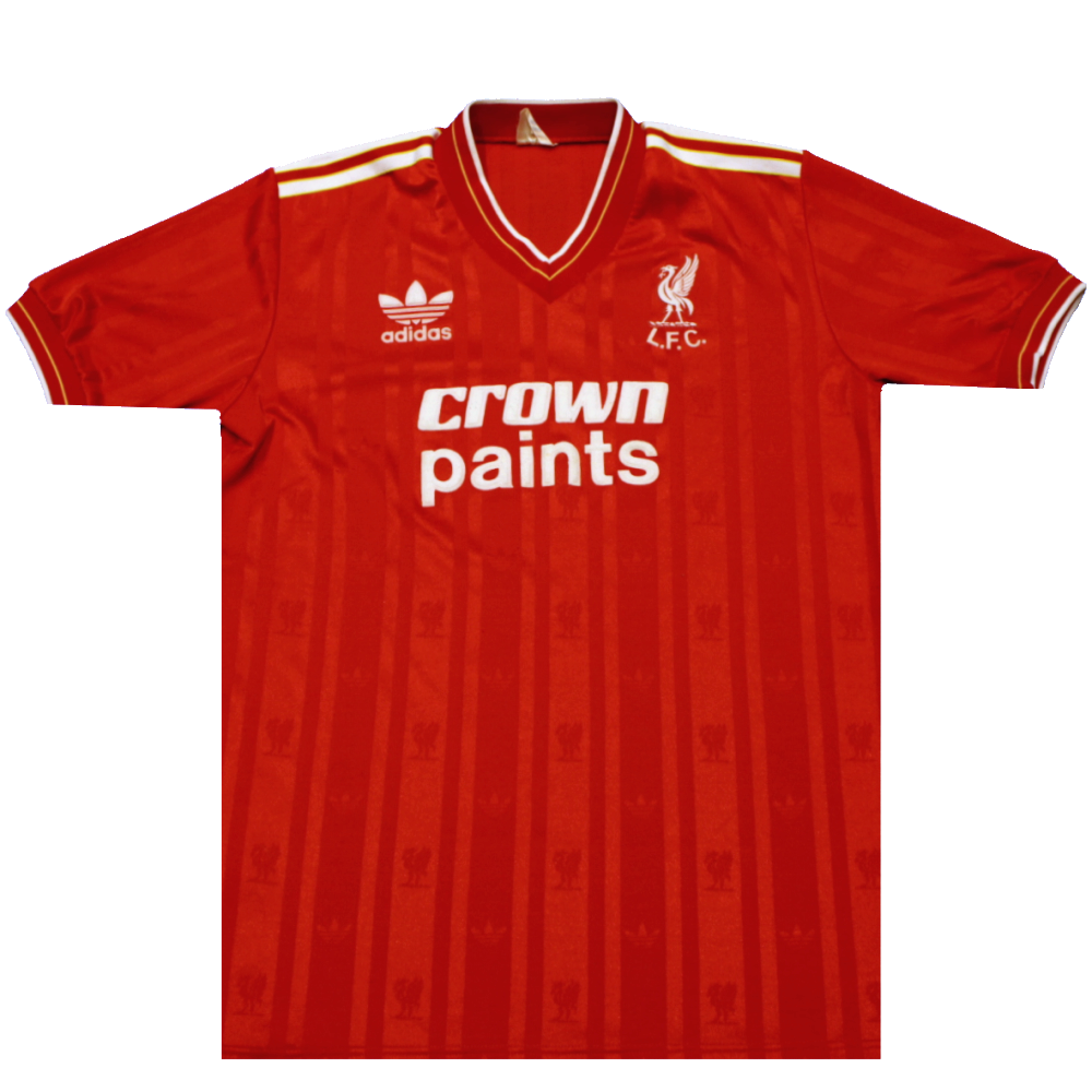 Liverpool 1985-86 Home Shirt - Crown Paints Era Original (Very Good) M