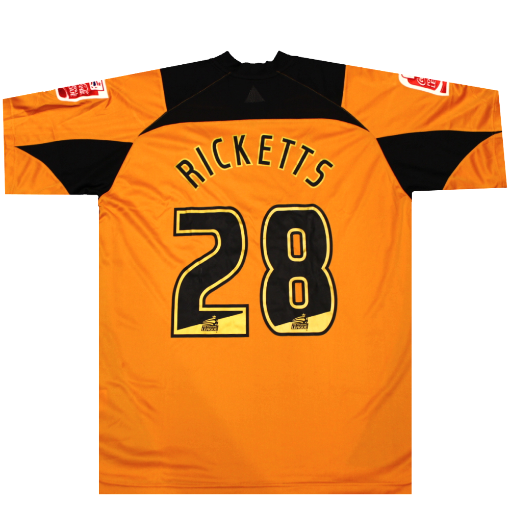 Wolverhampton Wanderers 2005-06 Home Shirt - Ricketts Matchworn? (Excellent) L