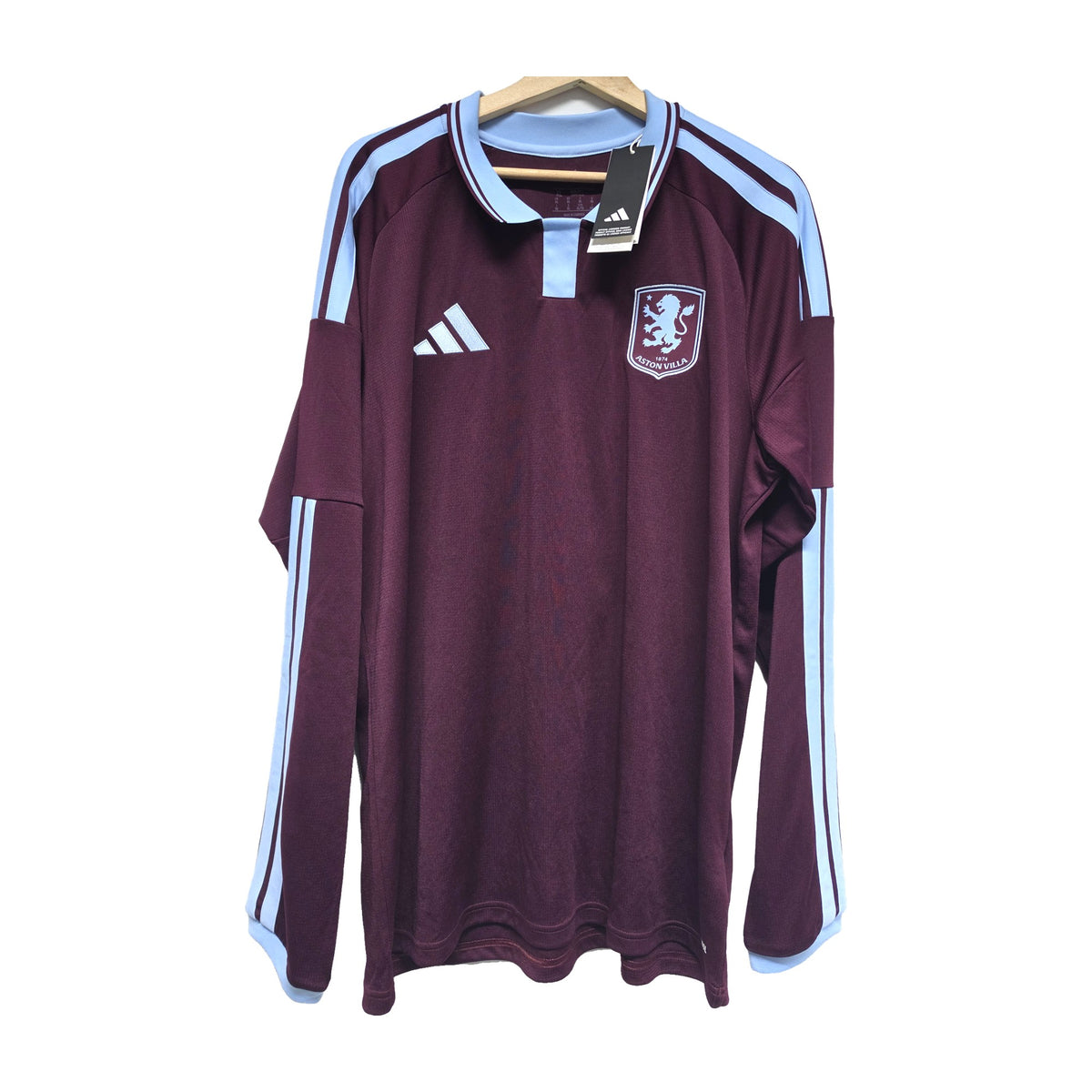 Aston Villa 2026/27 home shirt long sleeve, front