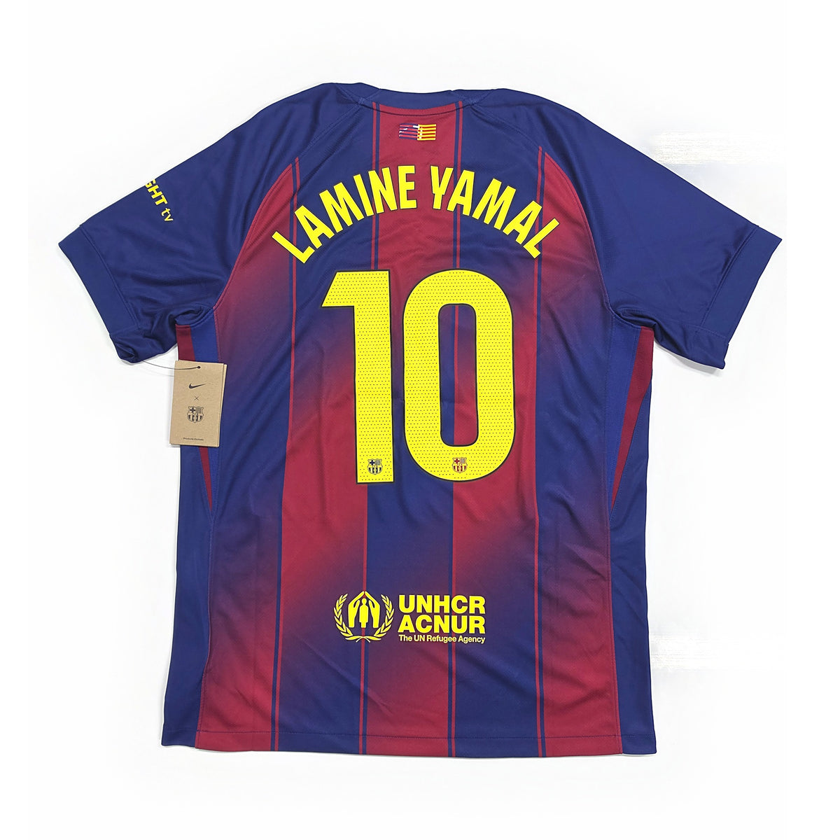Barcelona 2025/26 home shirt, back with Lamine Yamal 10 print