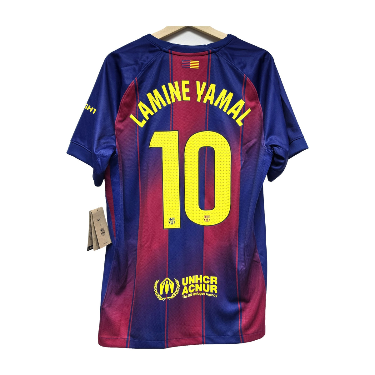 Barcelona 2025/26 home shirt, back with Lamine Yamal 10 print