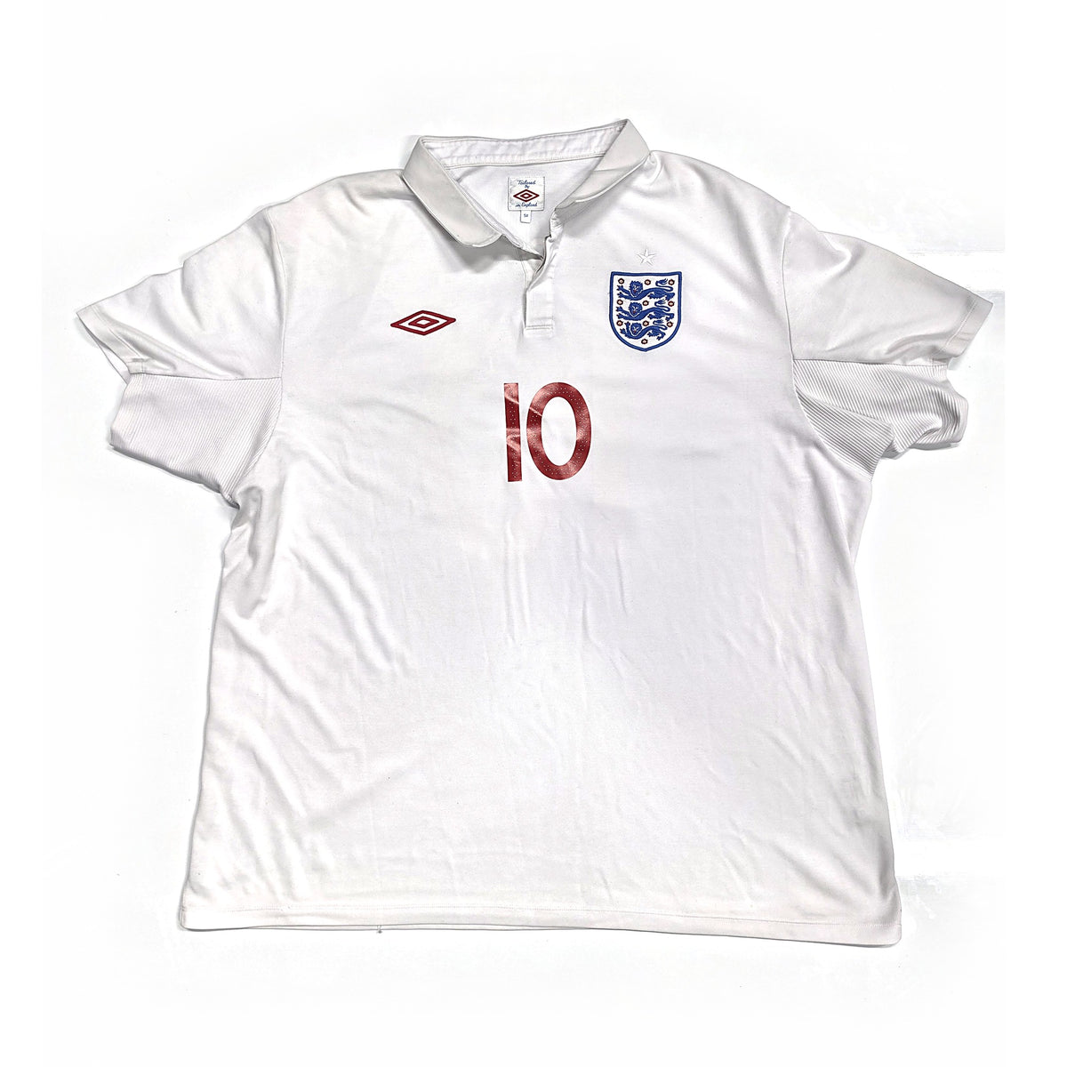 England 2009/10 home shirt, front
